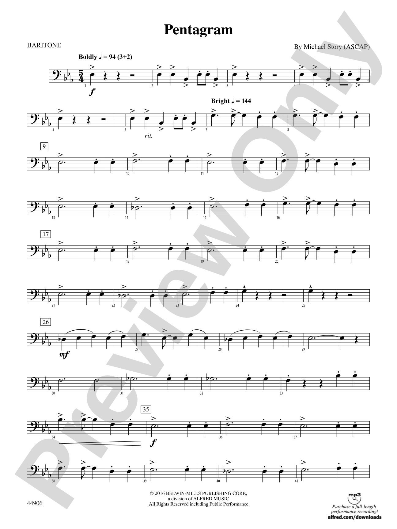 Pentagram: Baritone B.C.