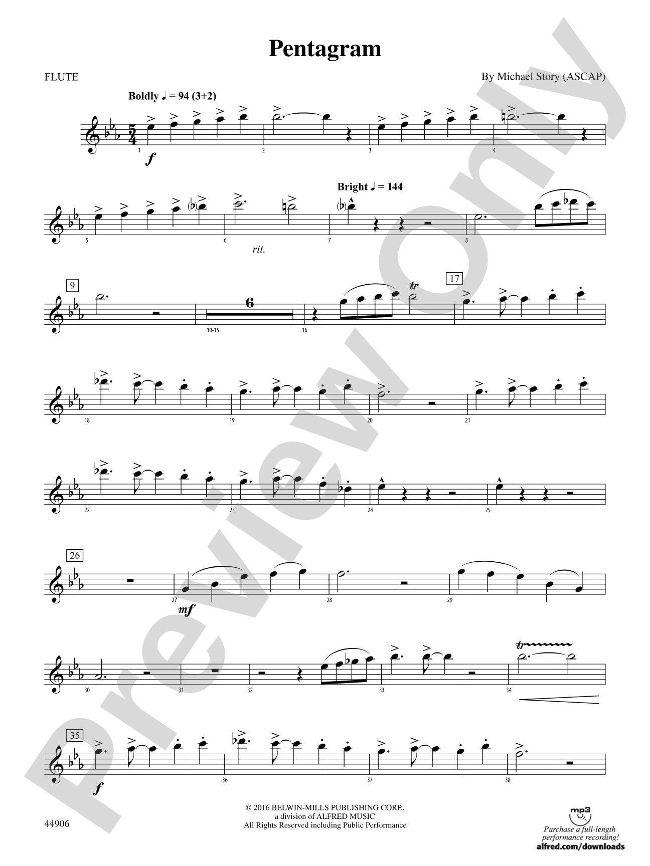 Pentagram: Flute