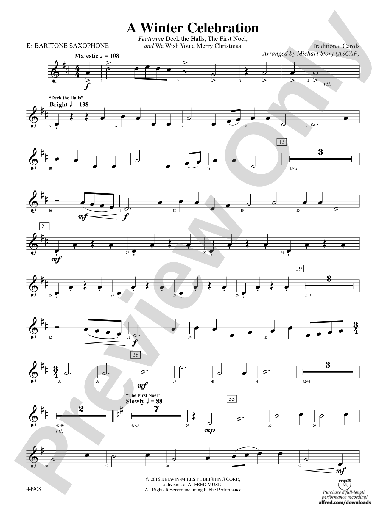 A Winter Celebration: E-flat Baritone Saxophone