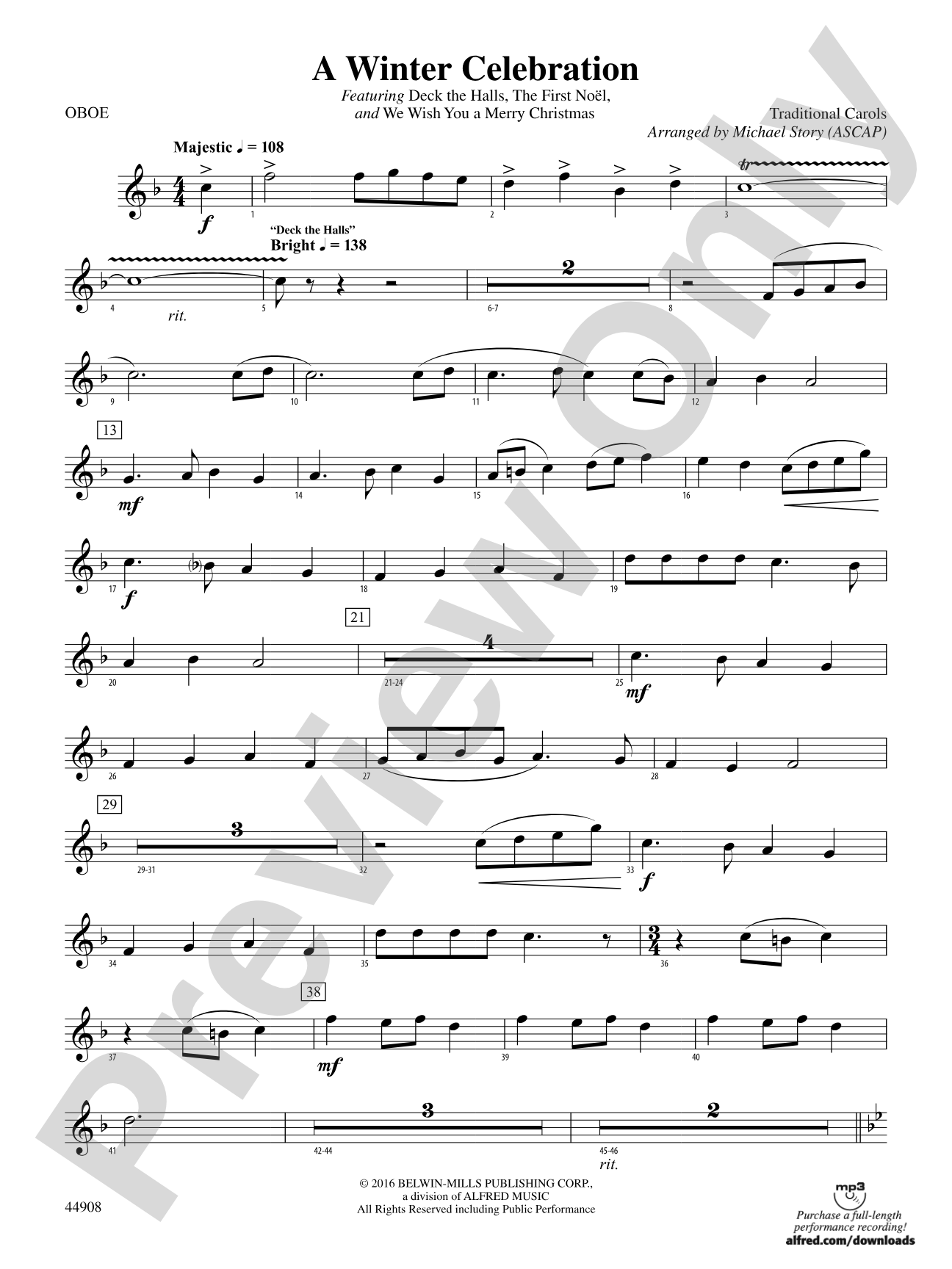 A Winter Celebration: Oboe