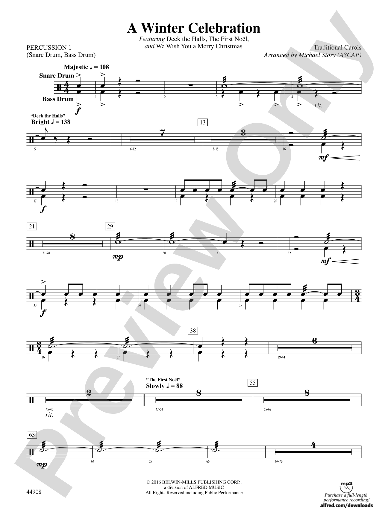 A Winter Celebration: 1st Percussion