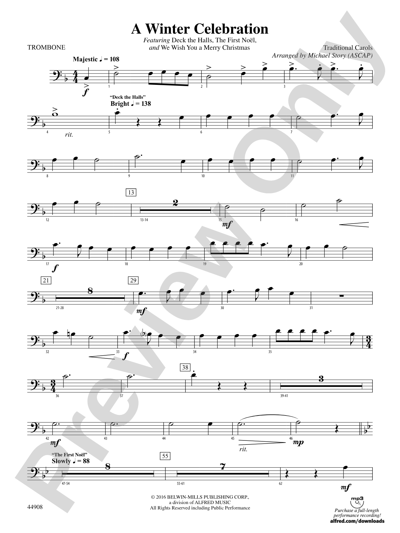 A Winter Celebration: 1st Trombone