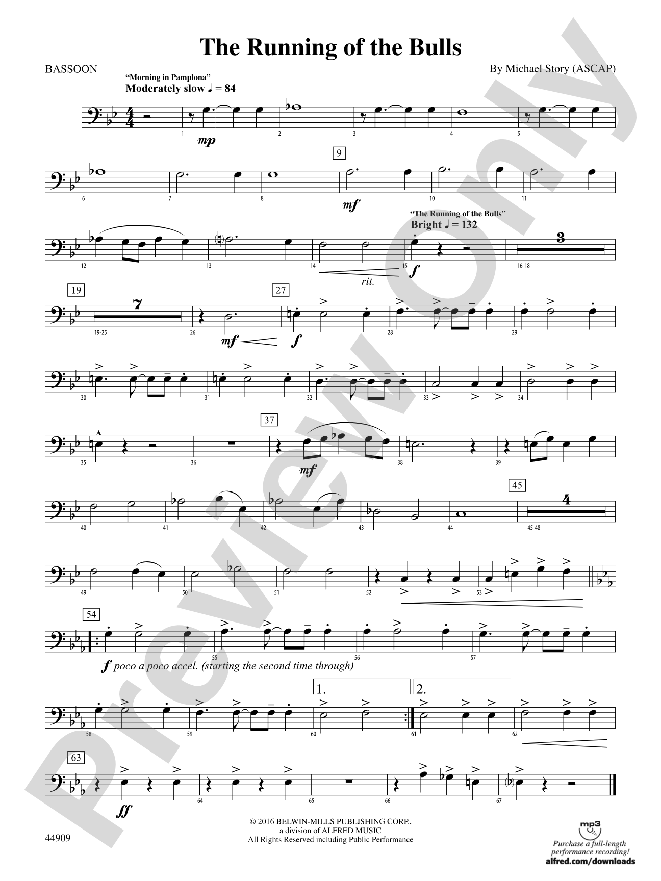 The Running of the Bulls: Bassoon
