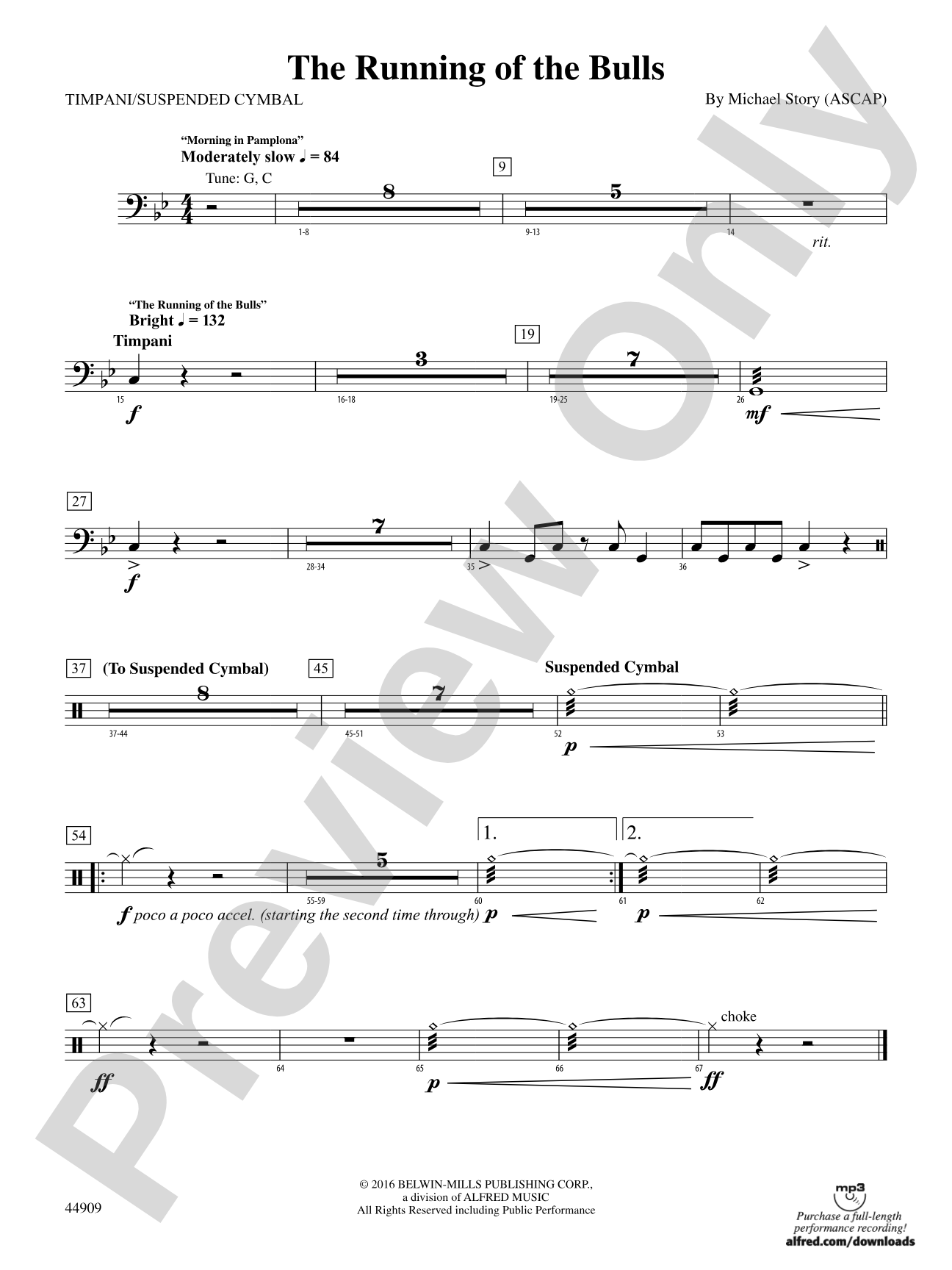 The Running of the Bulls: Timpani