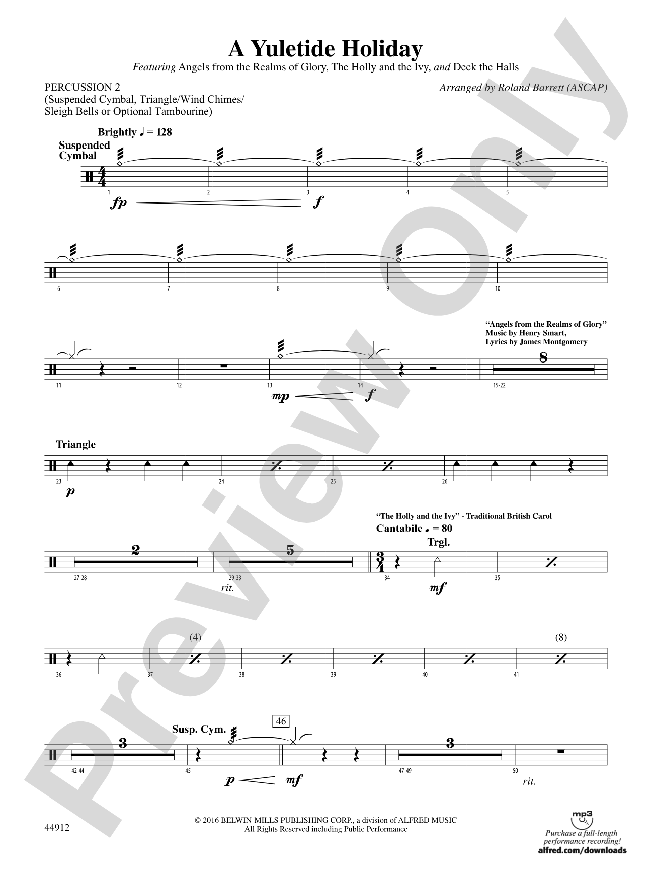 A Yuletide Holiday: 2nd Percussion