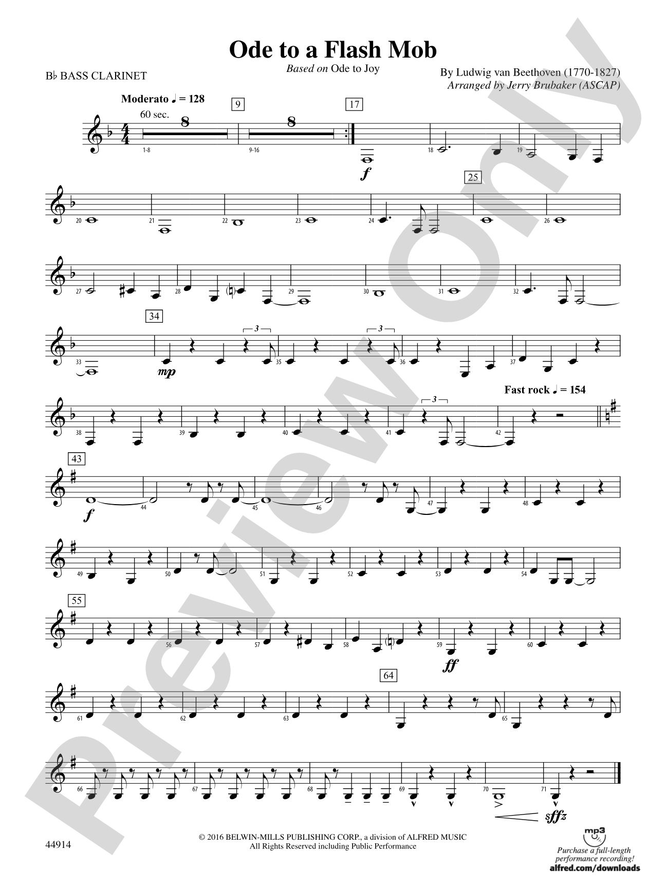 Ode to a Flash Mob: B-flat Bass Clarinet