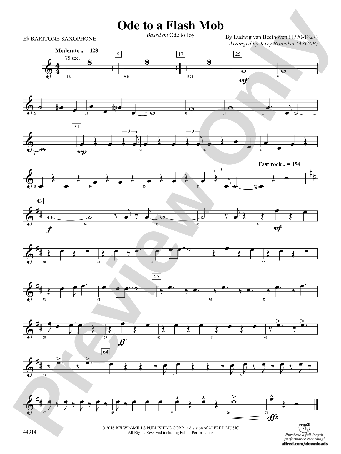 Ode to a Flash Mob: E-flat Baritone Saxophone
