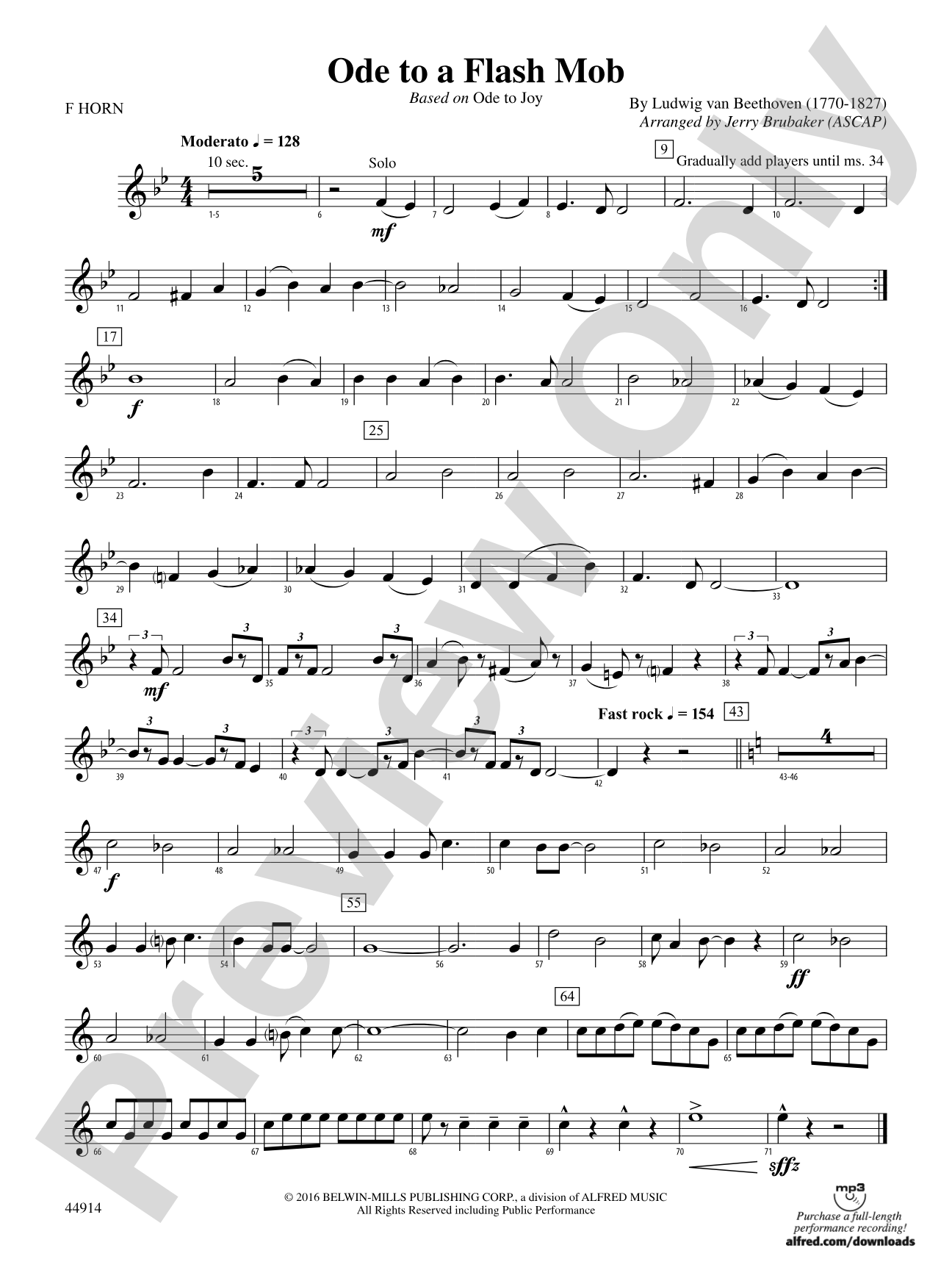 Ode to a Flash Mob: 1st F Horn
