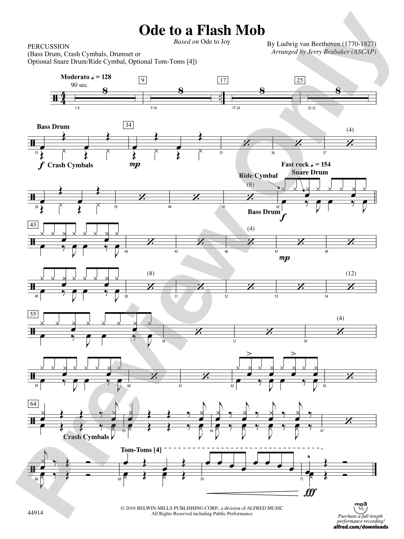 Ode to a Flash Mob: 1st Percussion