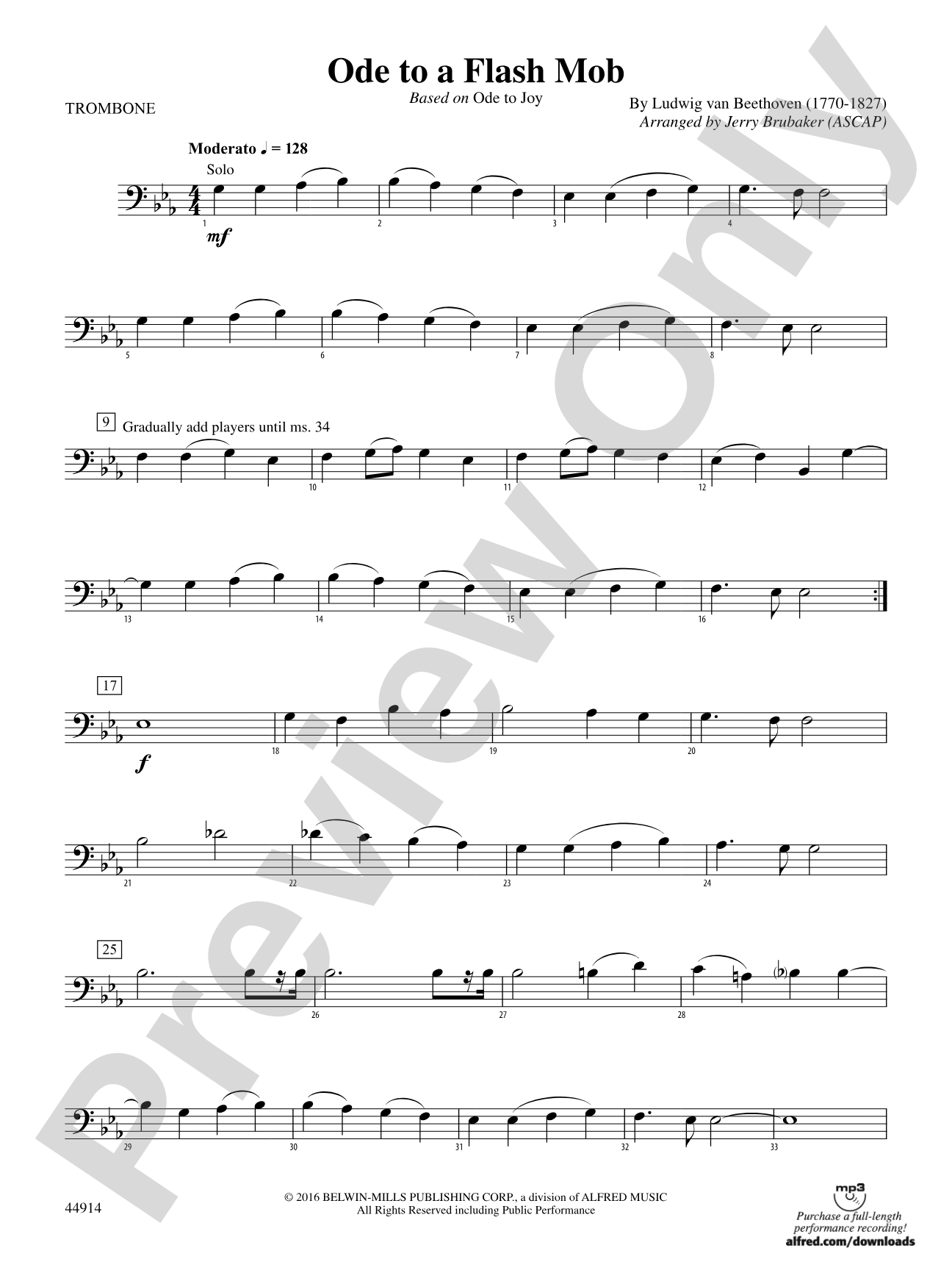 Ode to a Flash Mob: 1st Trombone