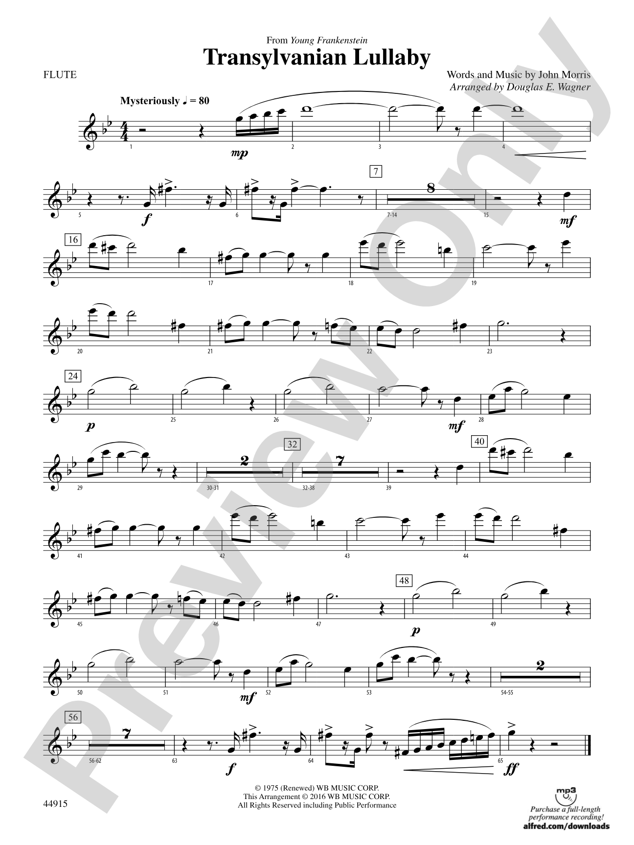 Transylvanian Lullaby: Flute