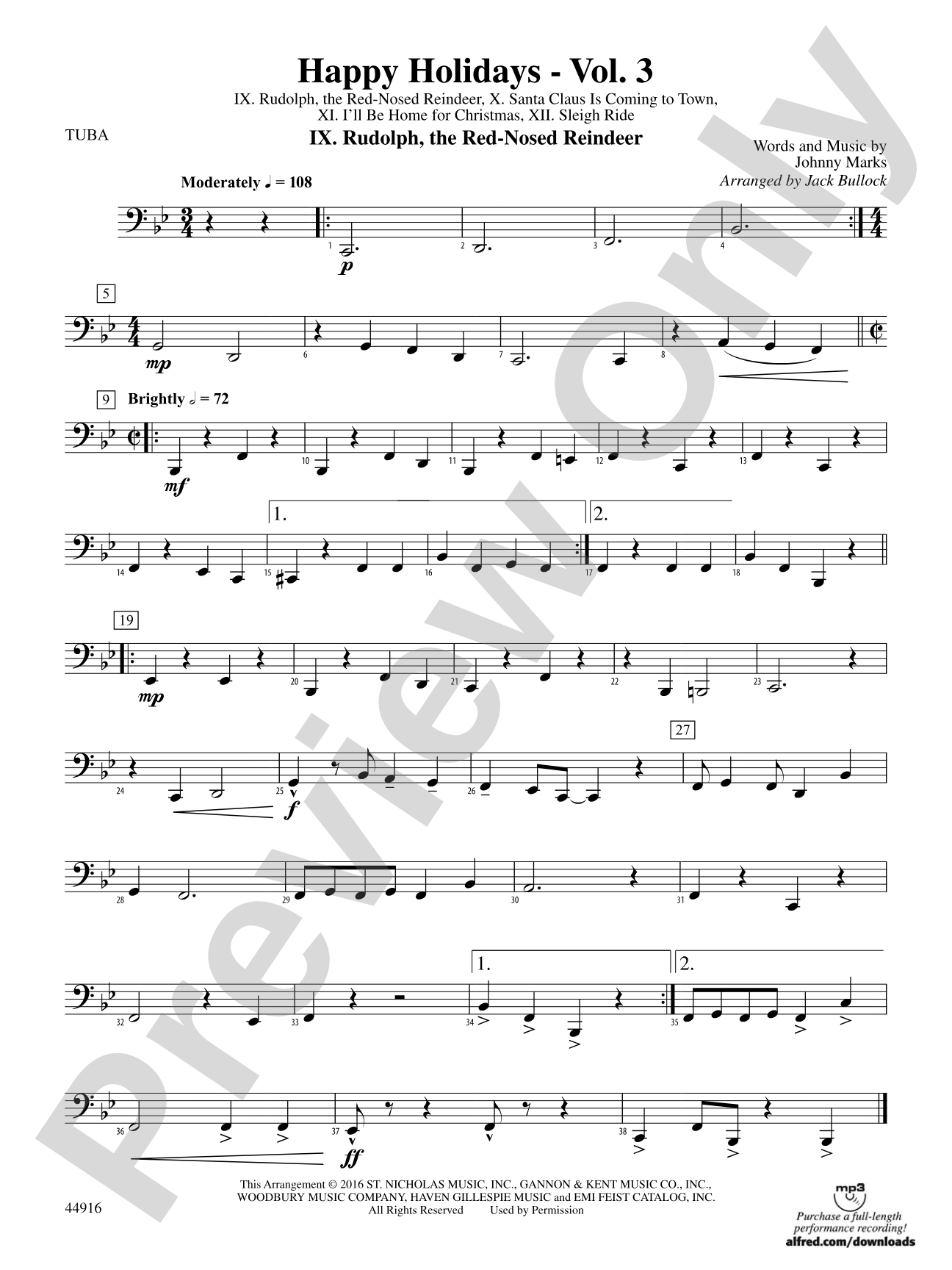 Happy Holidays---Vol. 3: Tuba