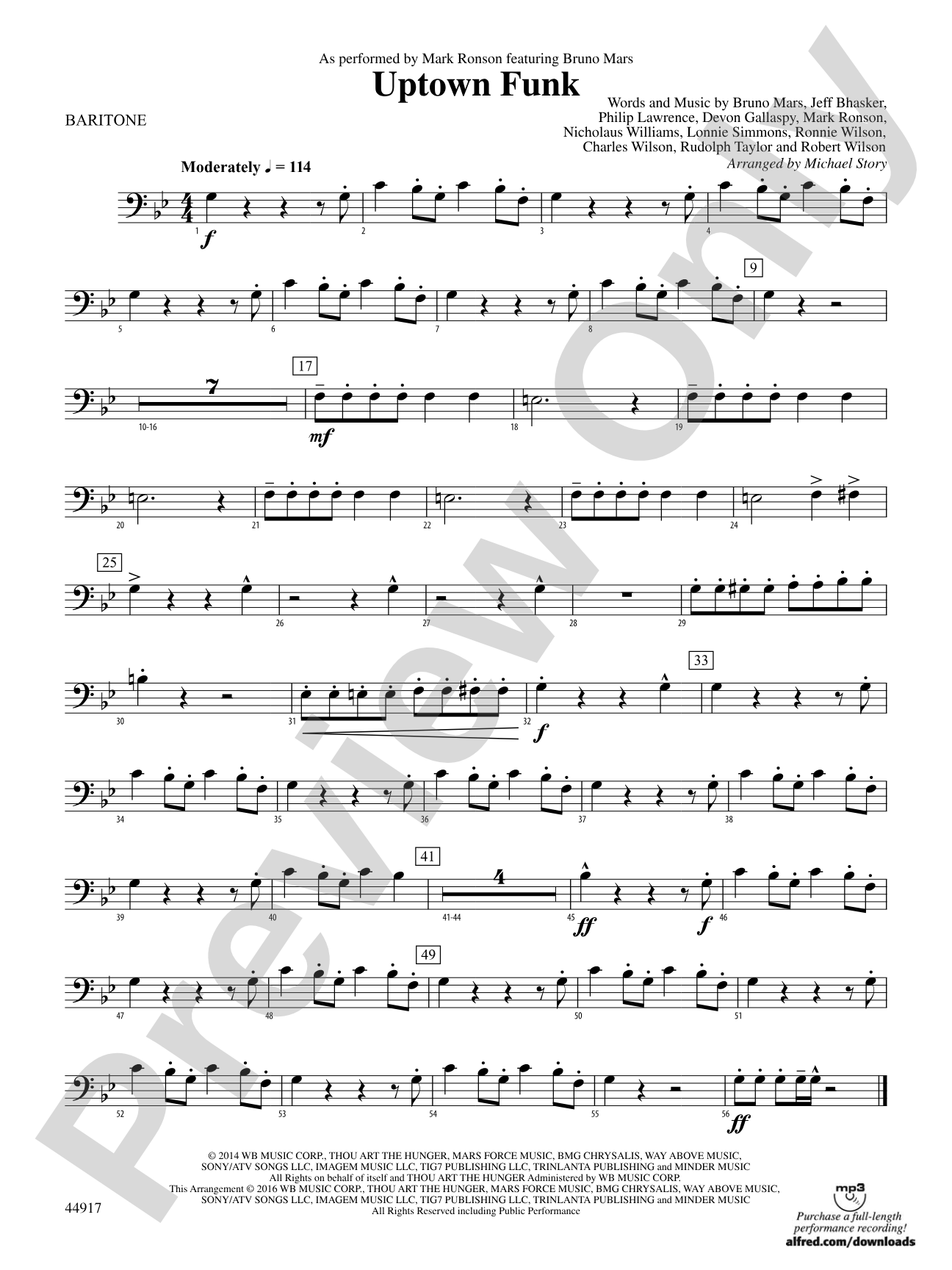 Uptown Funk: Baritone B.C.