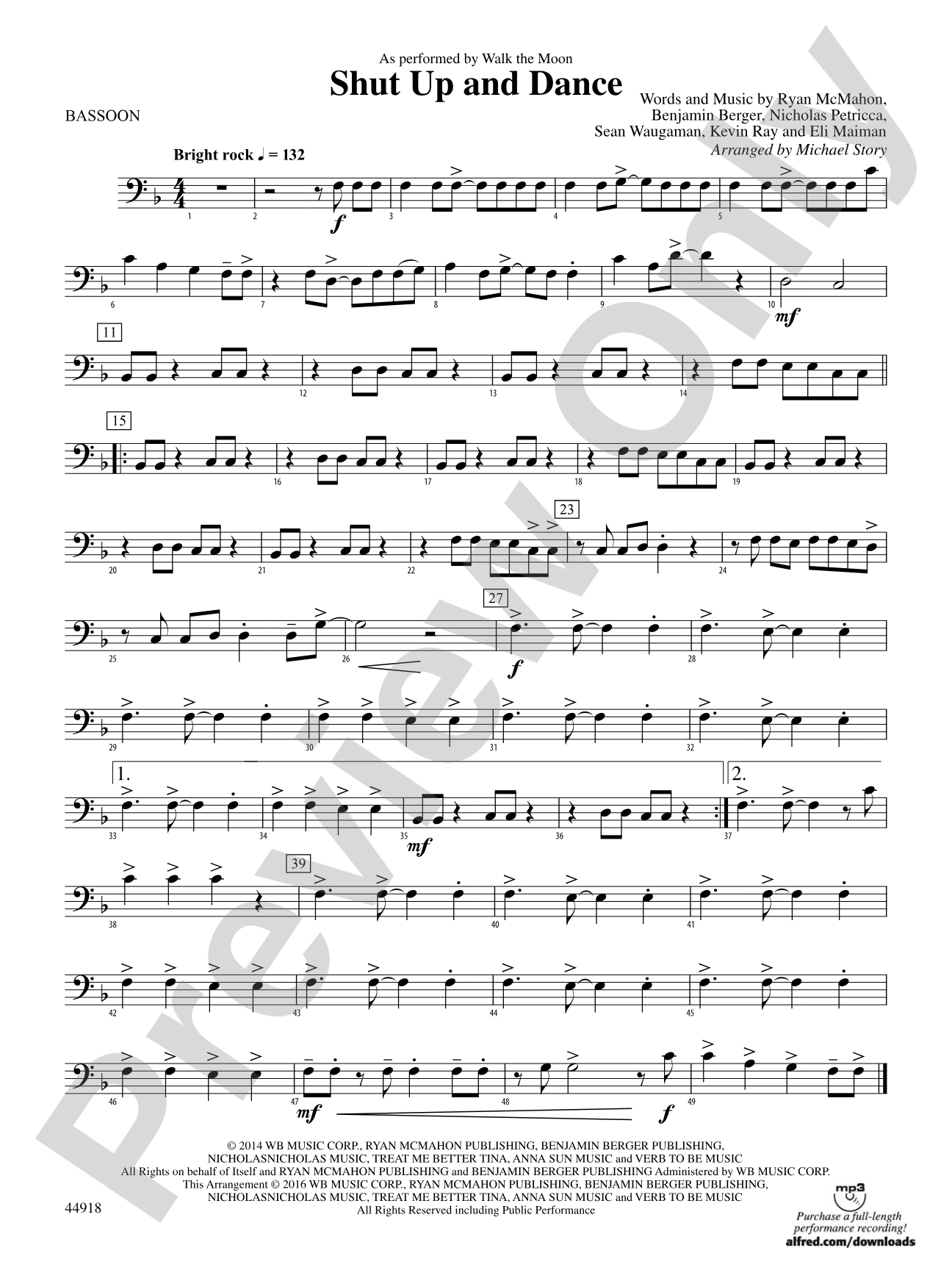 Shut Up and Dance: Bassoon