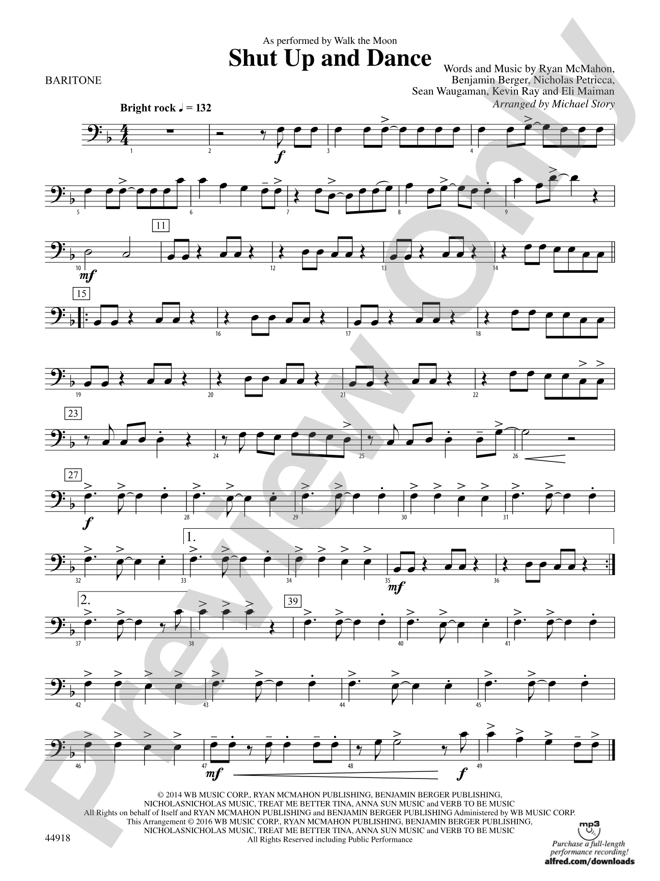Shut Up and Dance: Baritone B.C.