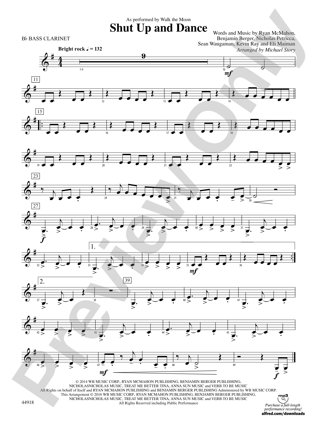 Shut Up and Dance: B-flat Bass Clarinet