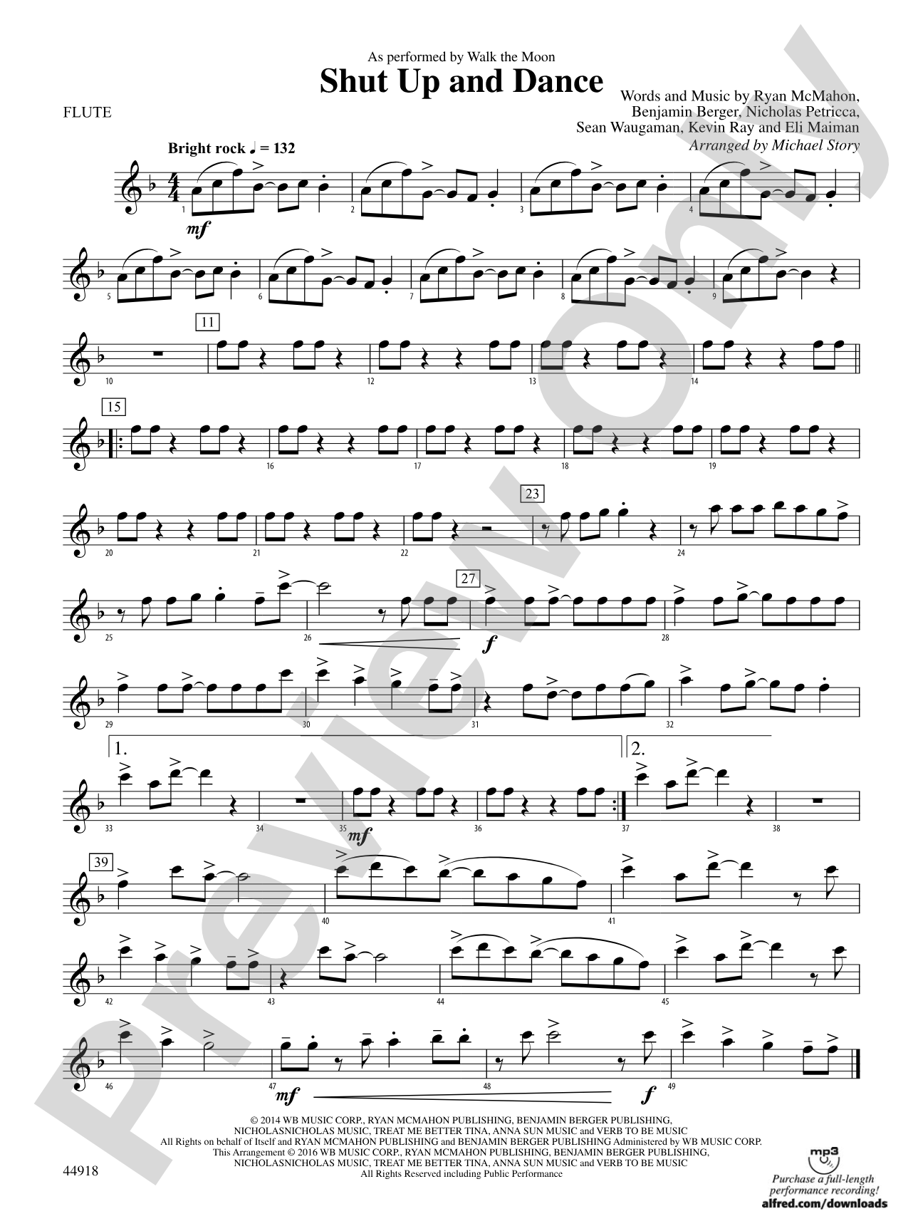 Shut Up and Dance: Flute