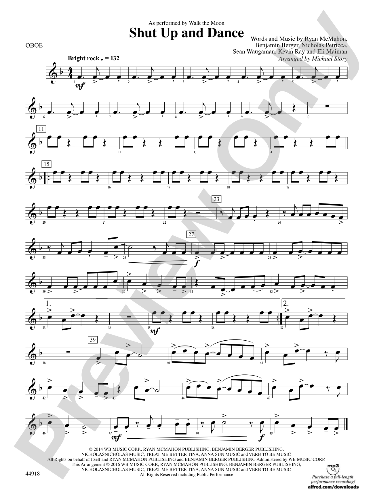 Shut Up and Dance: Oboe