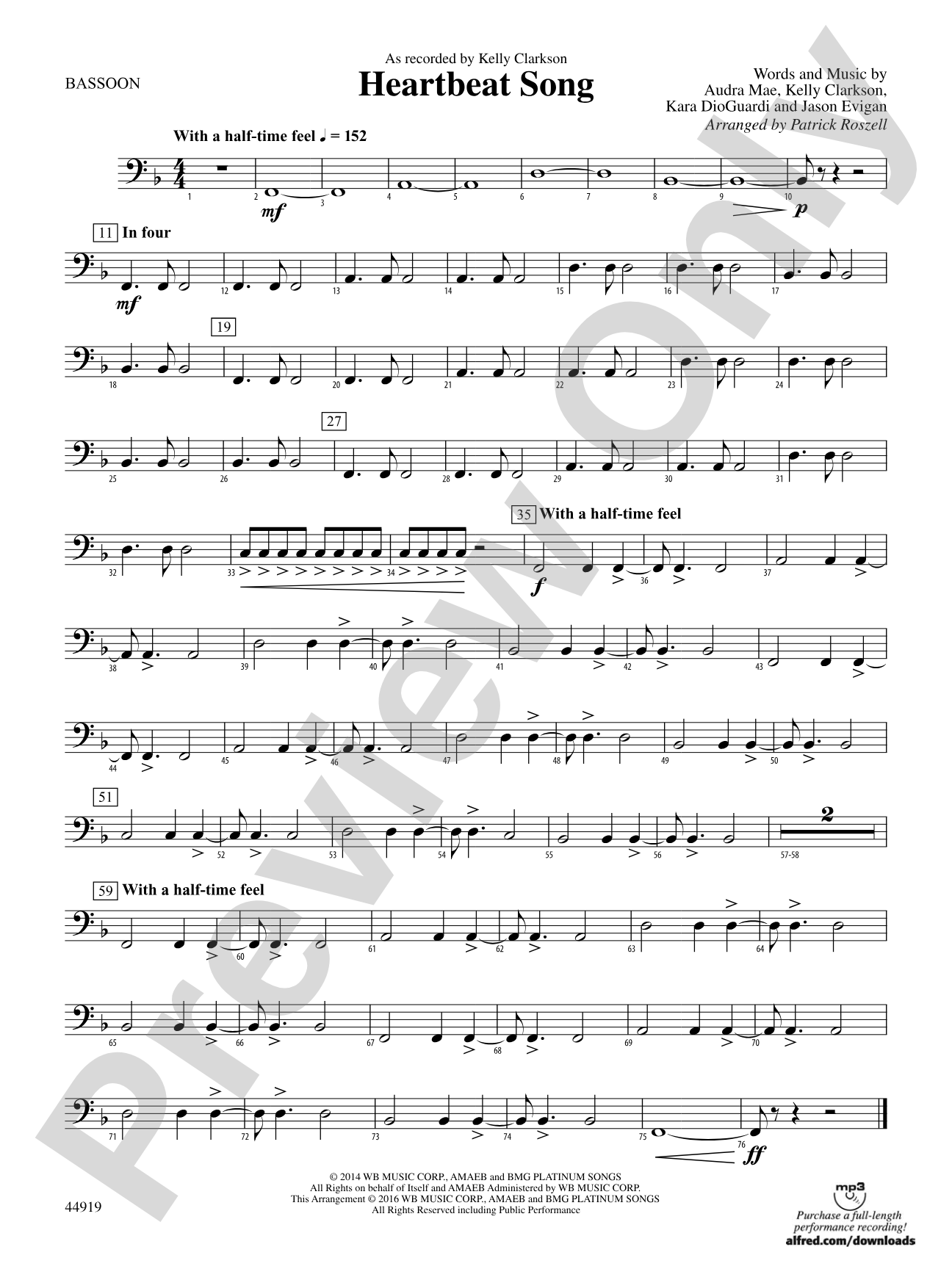 Heartbeat Song: Bassoon