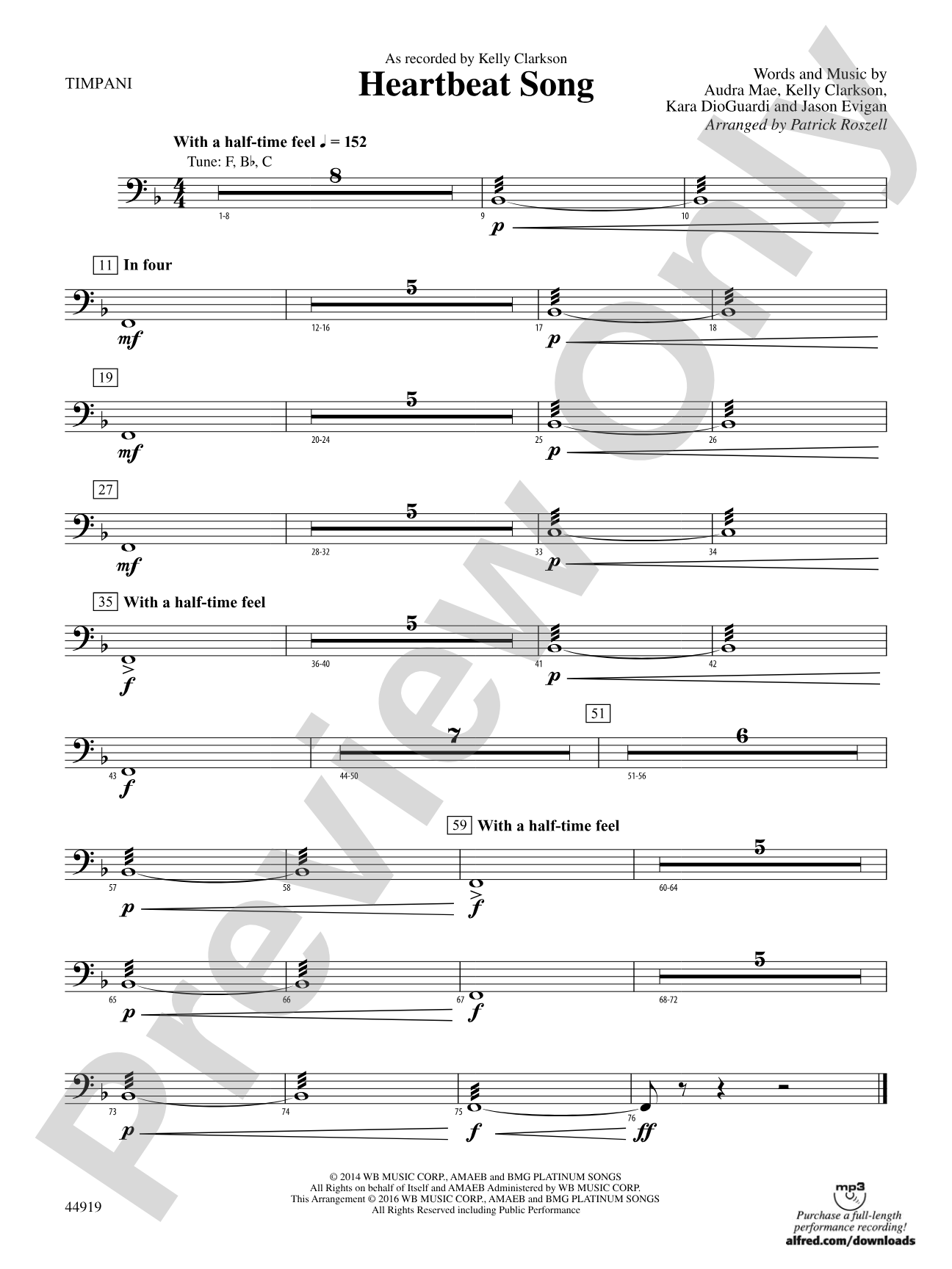 Heartbeat Song: Timpani
