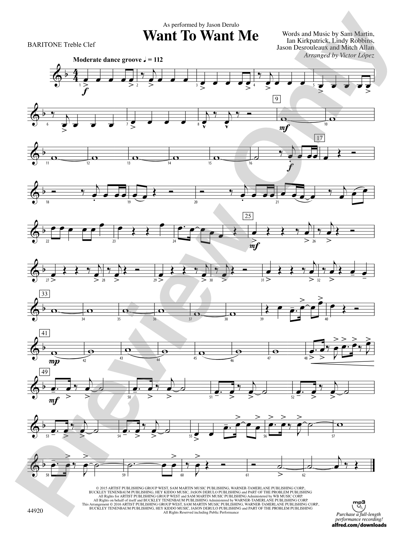 Want to Want Me: Baritone T.C.