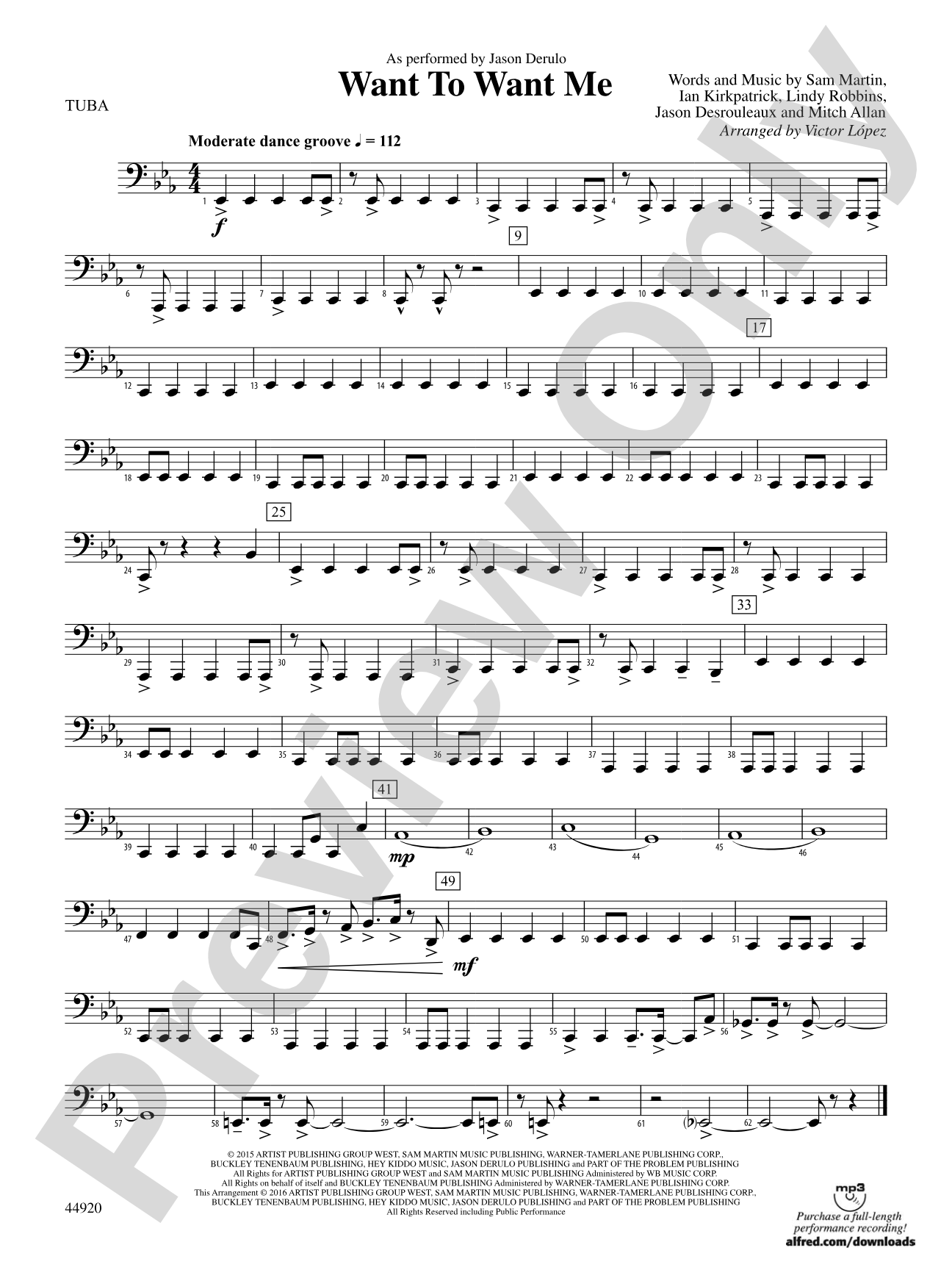 Want to Want Me: Tuba