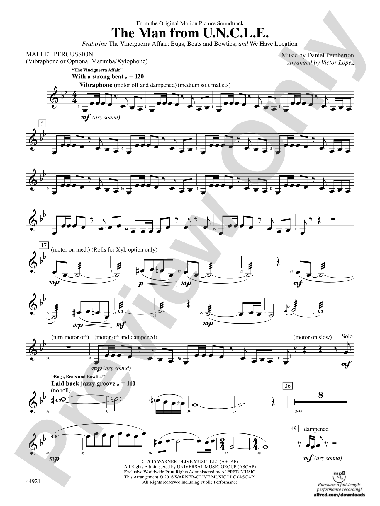 The Man from U.N.C.L.E. (from the Original Motion Picture Soundtrack): Mallets
