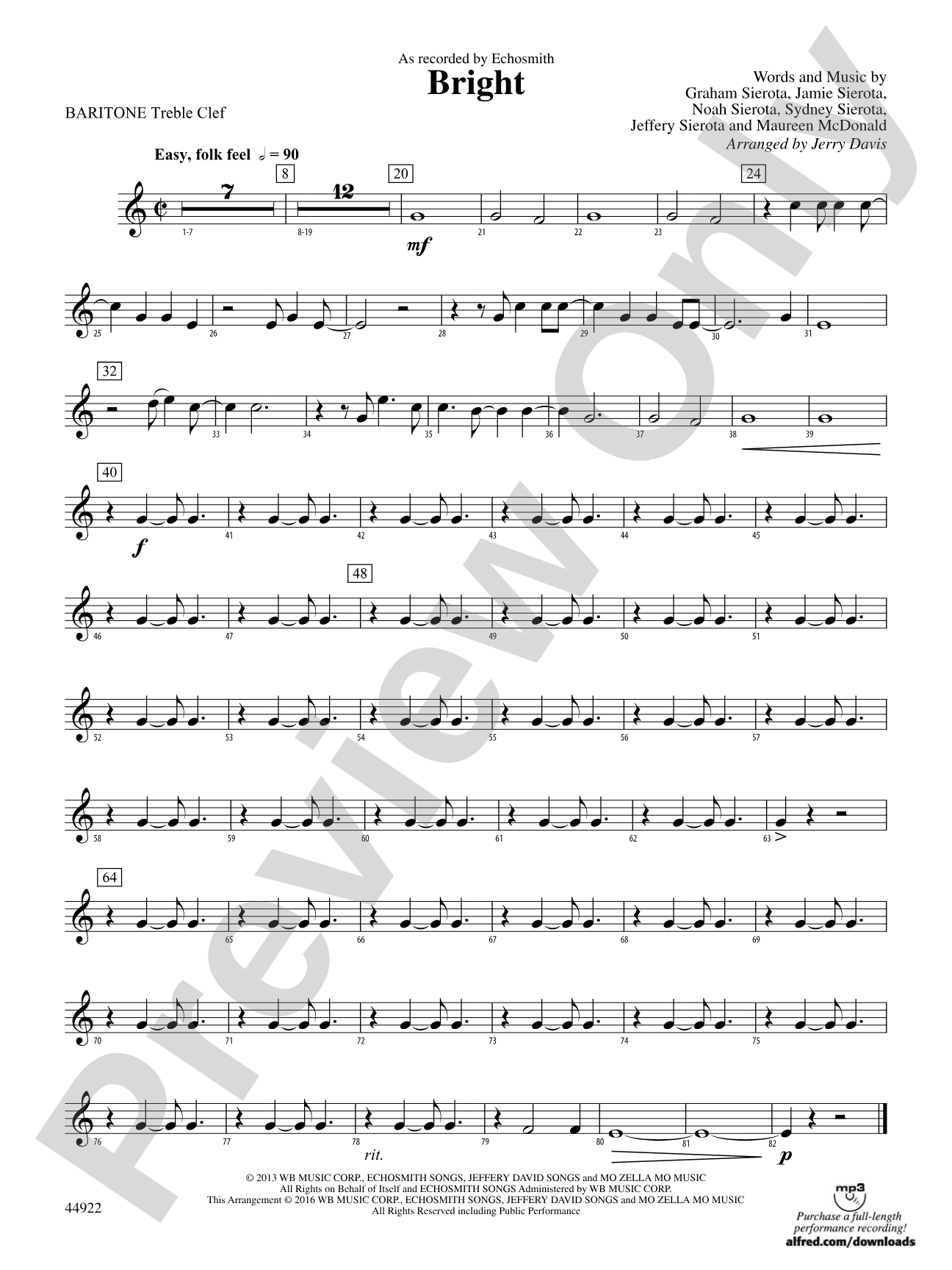 Bright: Baritone T.C.