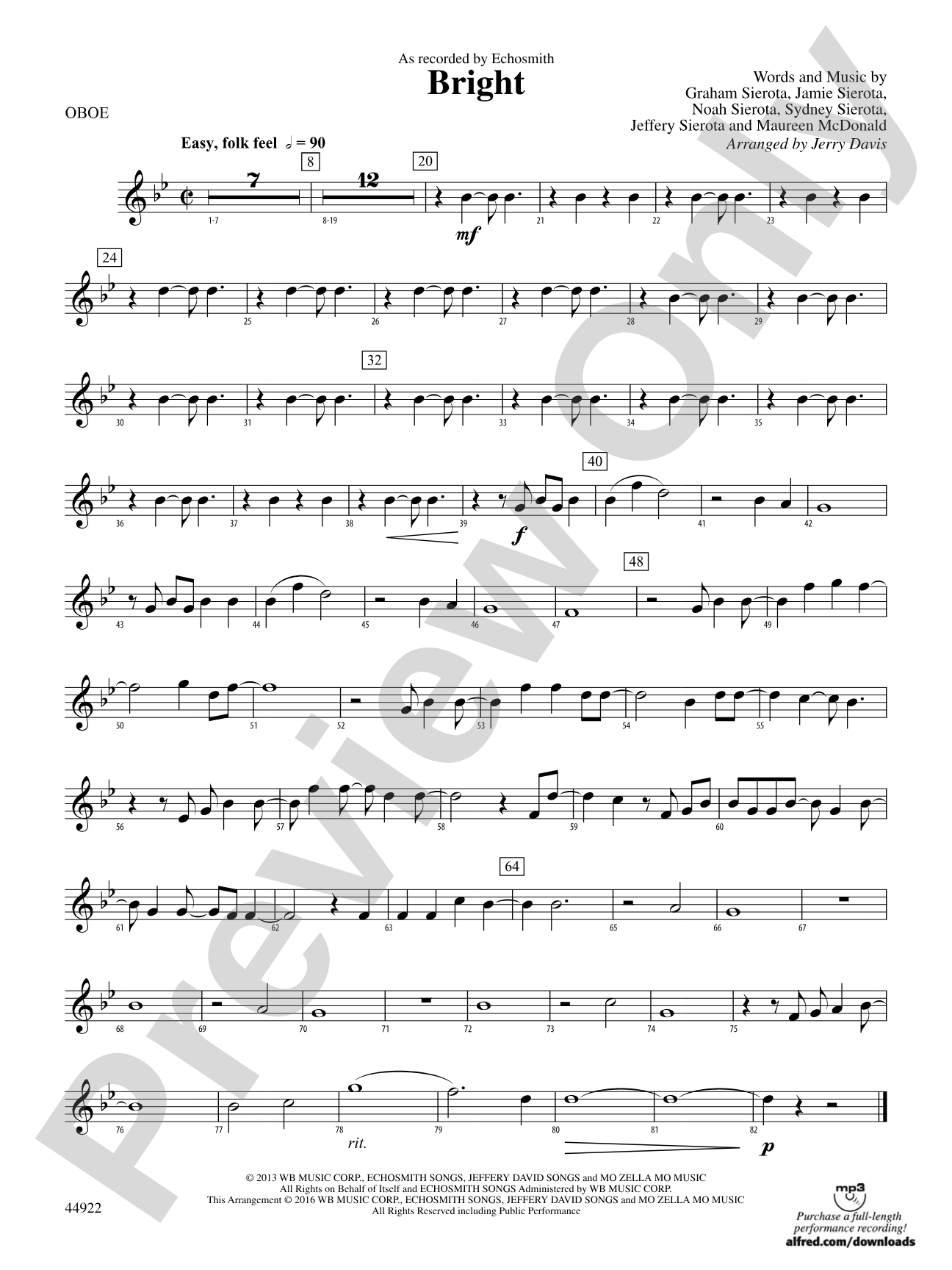 Bright: Oboe