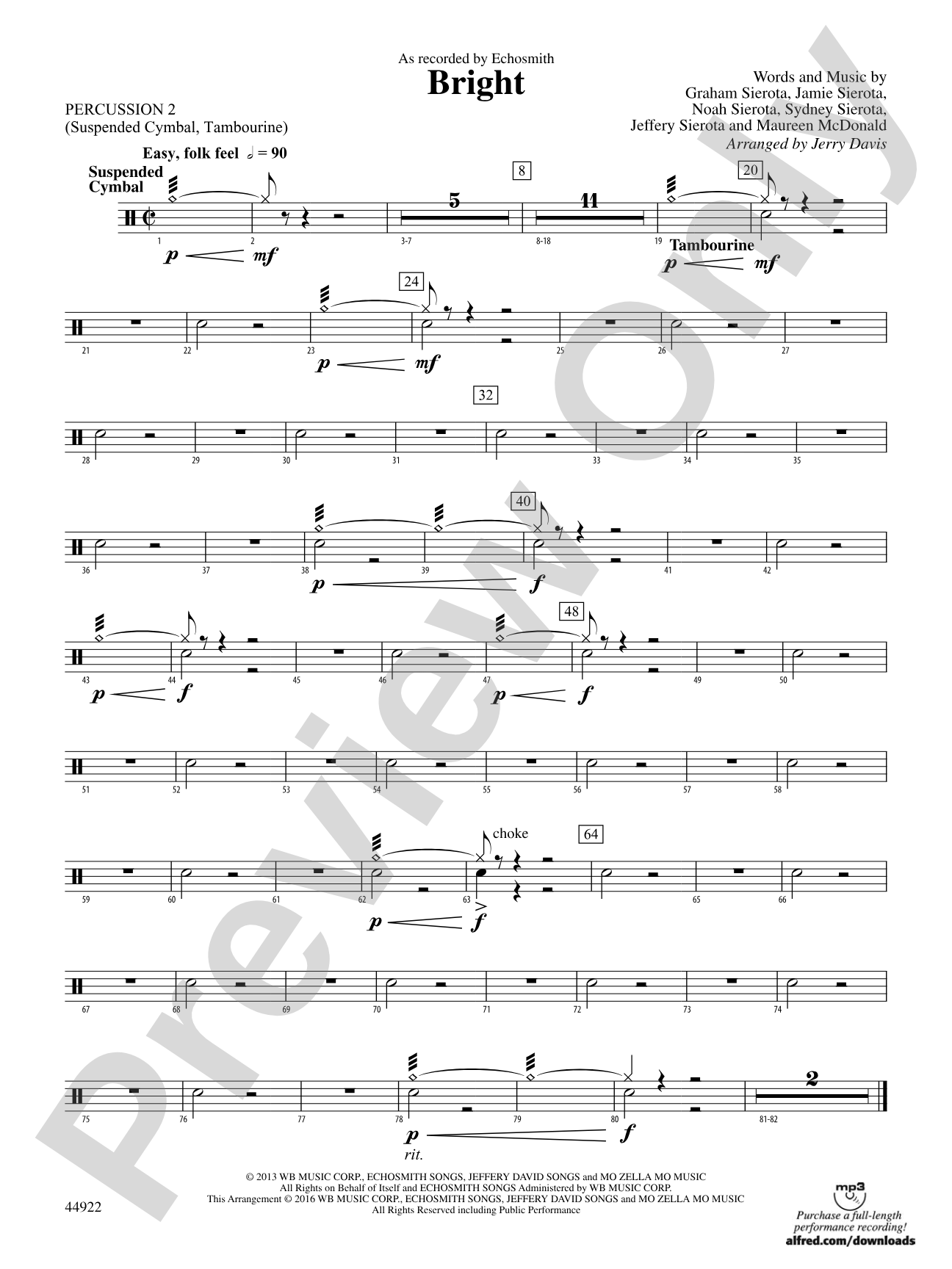 Bright: 2nd Percussion