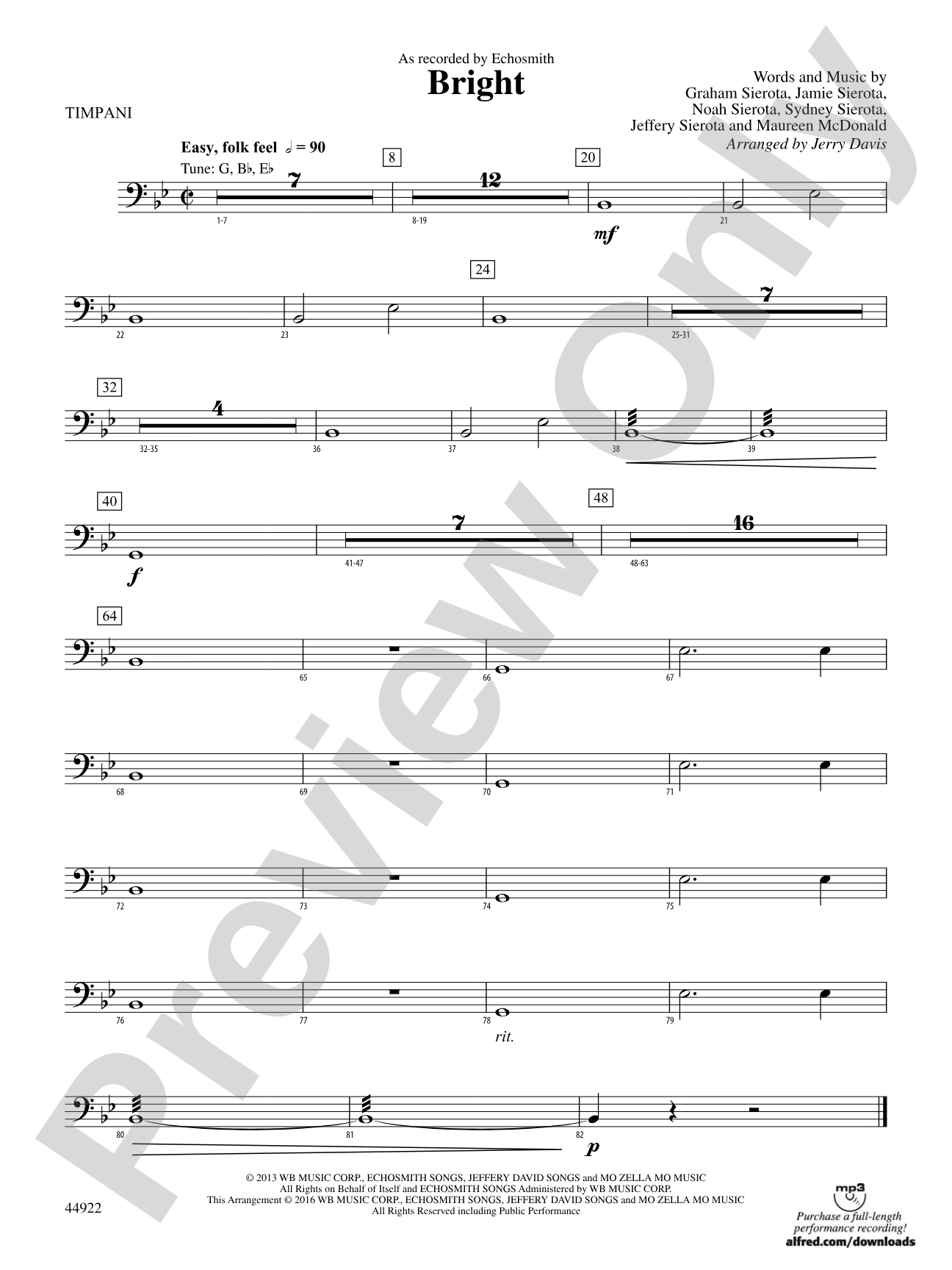Bright: Timpani