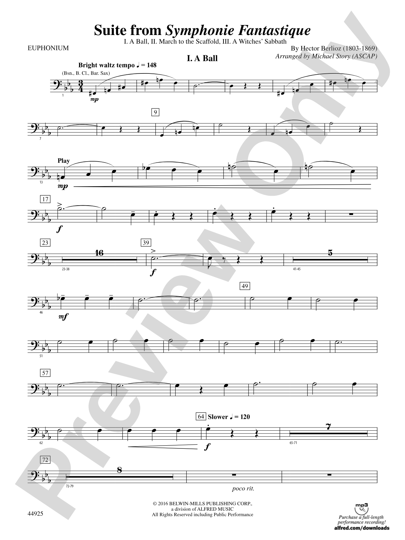 Suite from Symphonie Fantastique: Baritone B.C.