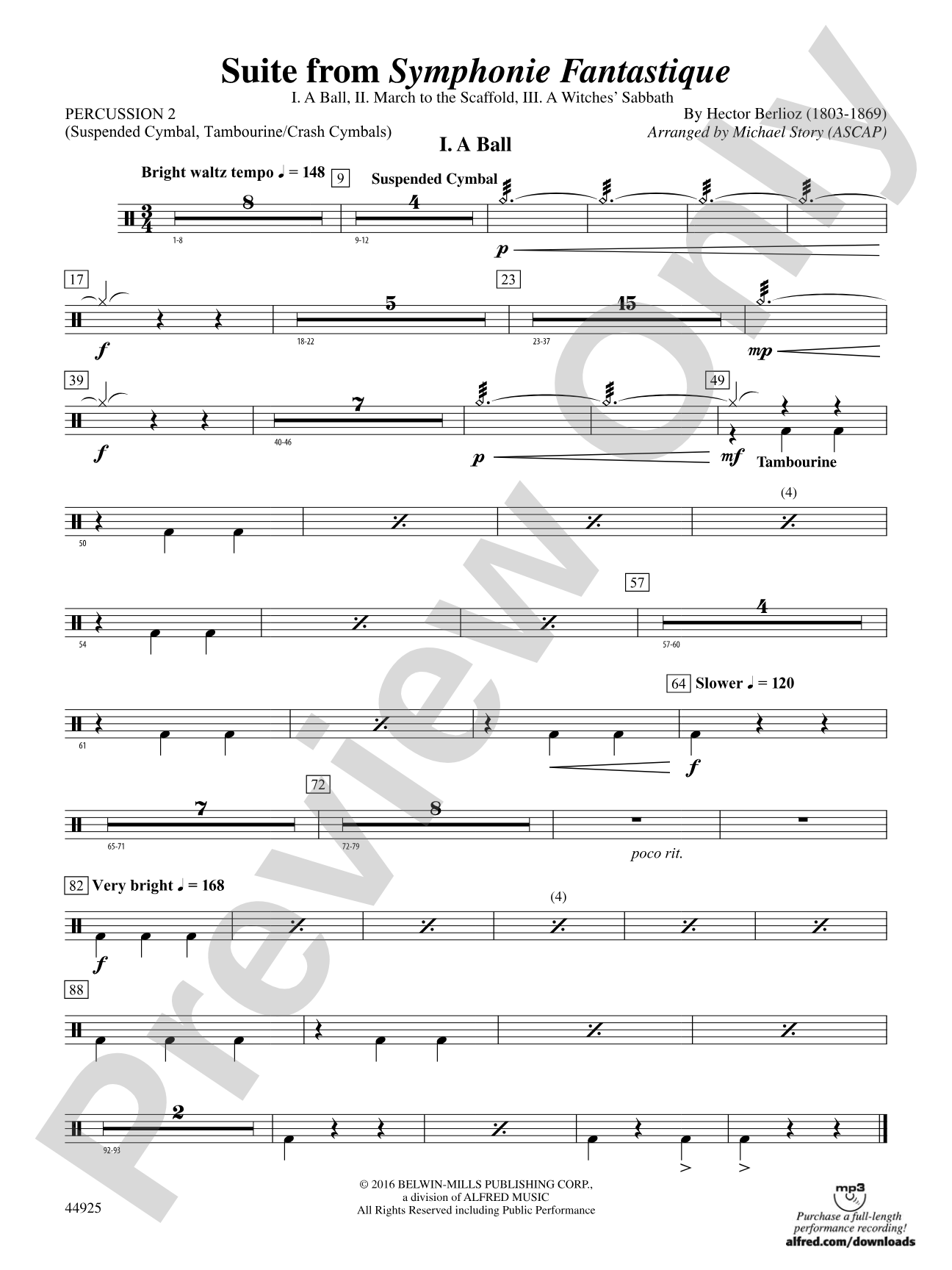 Suite from Symphonie Fantastique: 2nd Percussion