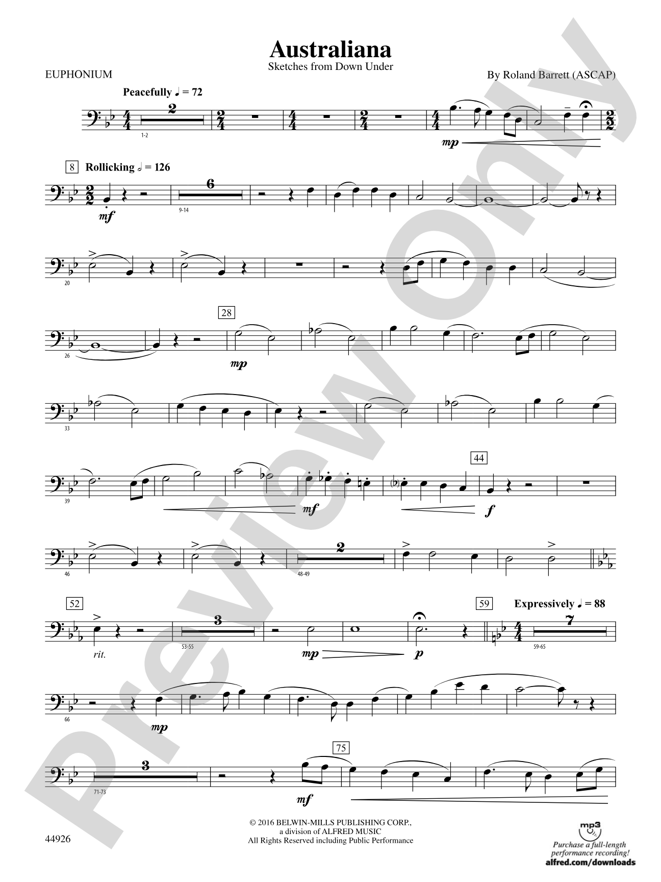 Australiana: Baritone B.C.