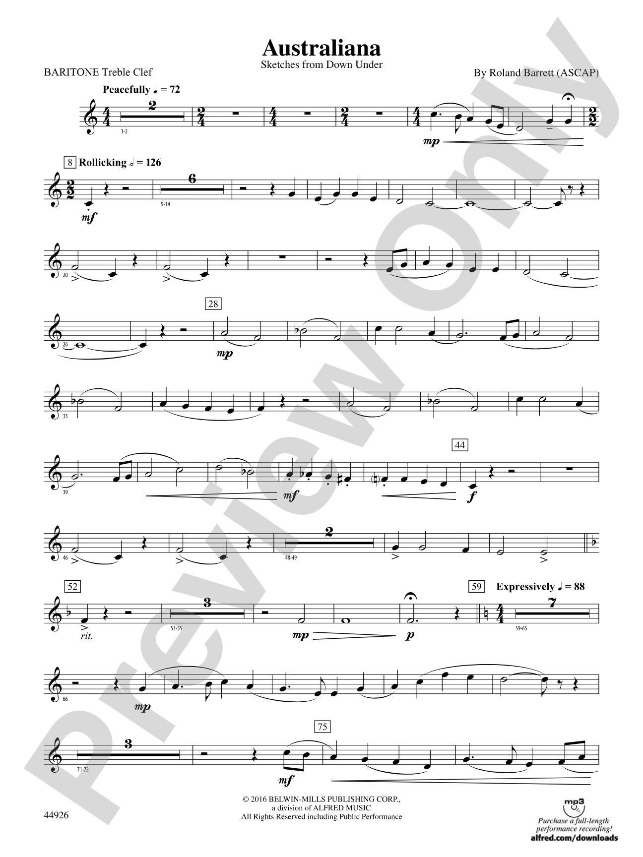 Australiana: Baritone T.C.
