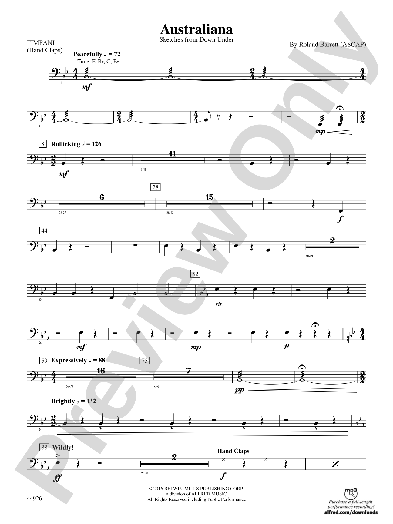 Australiana: Timpani
