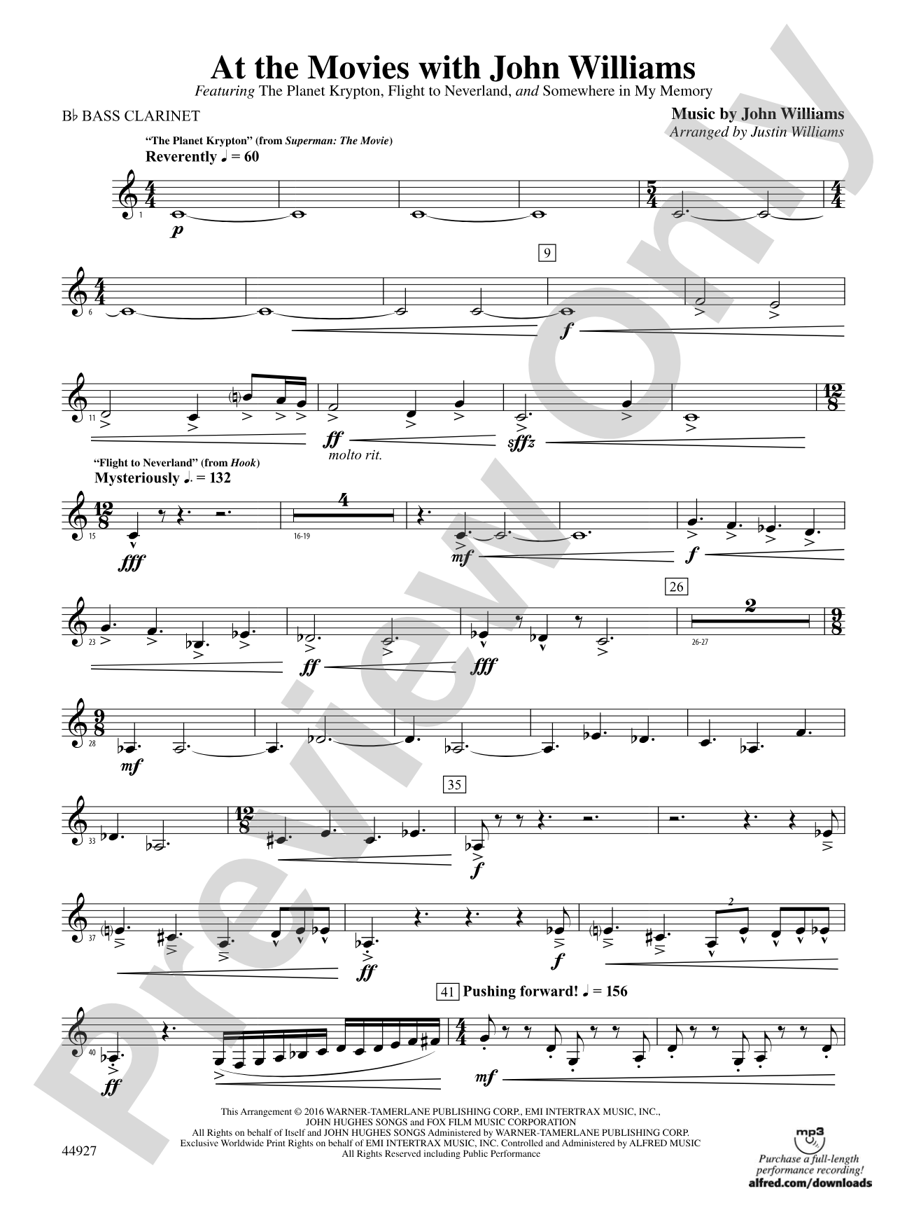 At the Movies with John Williams: B-flat Bass Clarinet