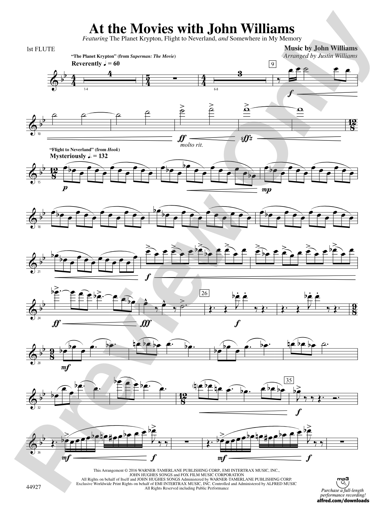 At the Movies with John Williams: Flute