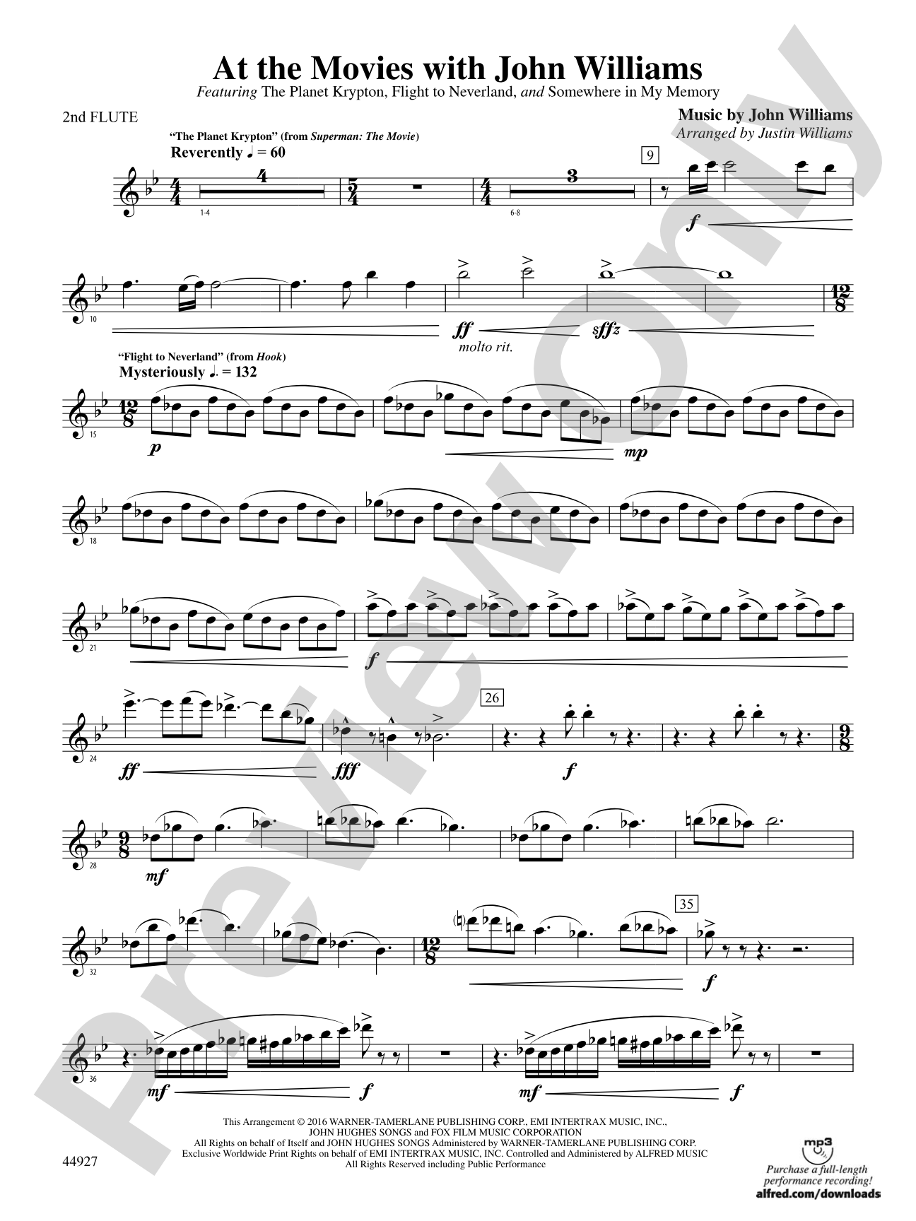 At the Movies with John Williams: 2nd Flute