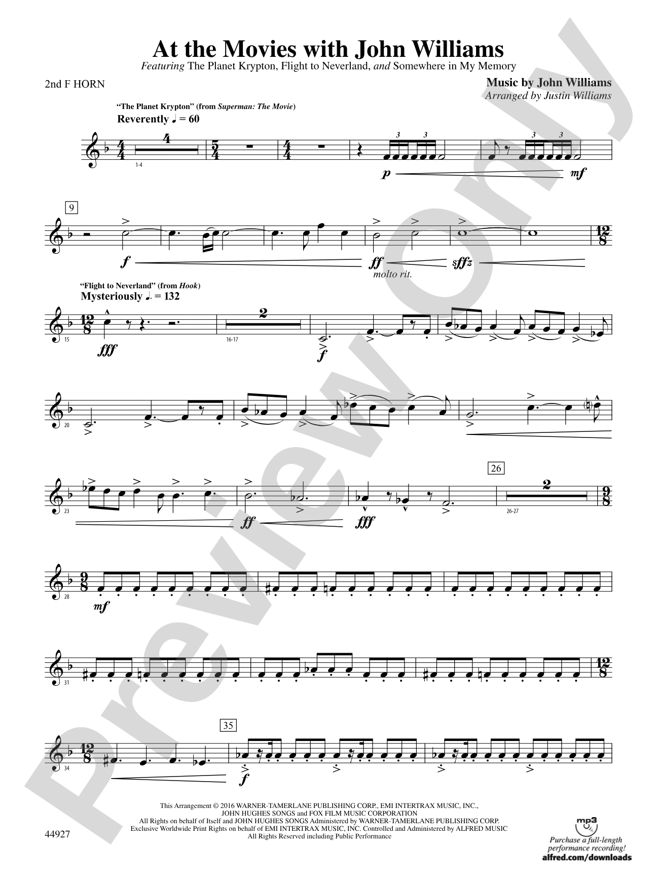 At the Movies with John Williams: 2nd F Horn