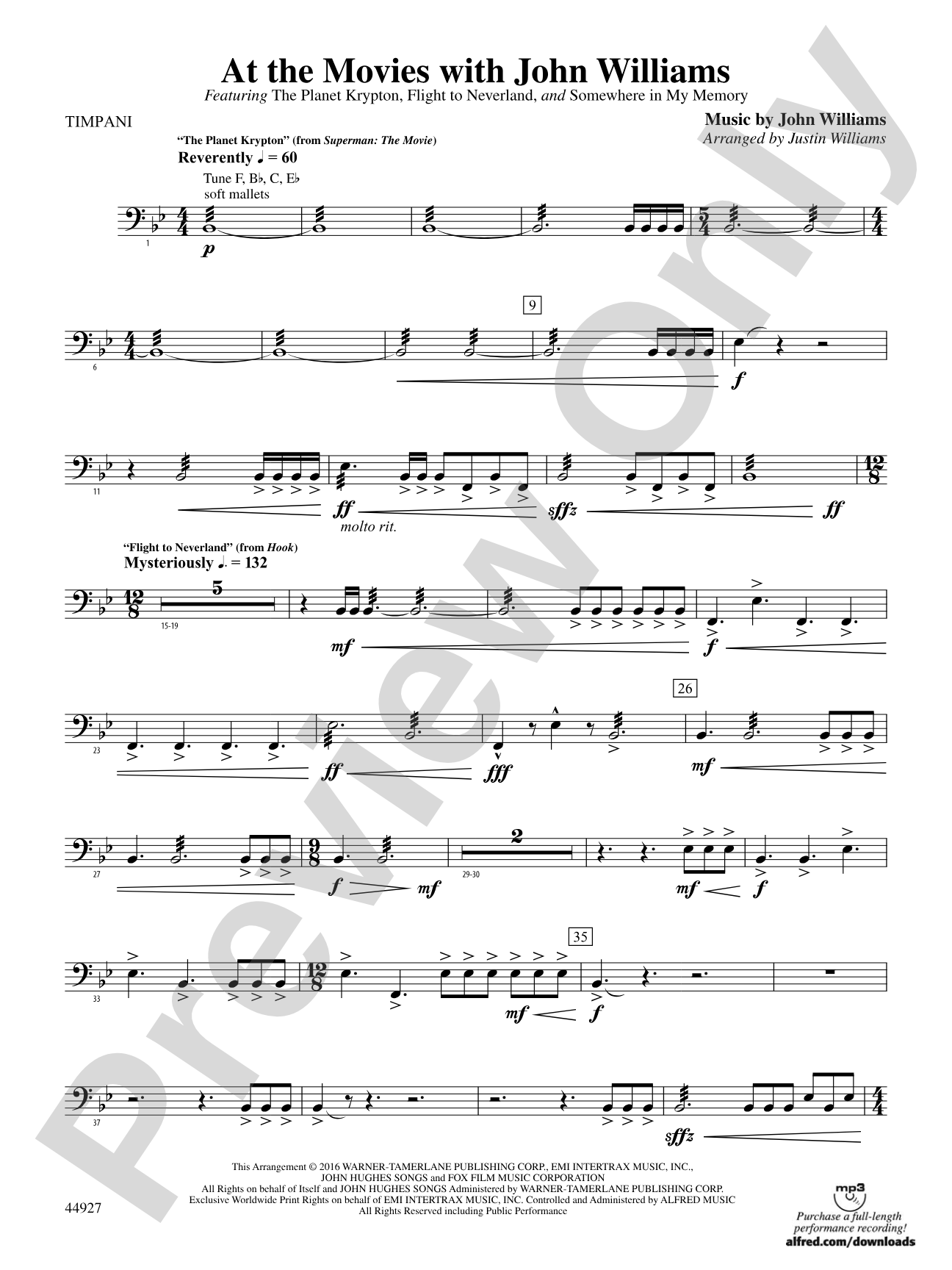 At the Movies with John Williams: Timpani