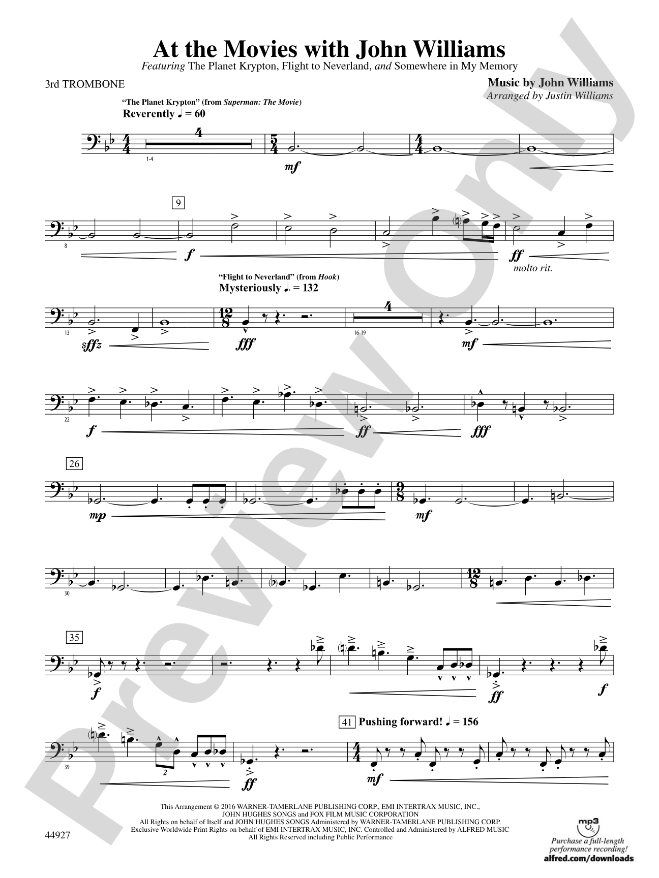 At the Movies with John Williams: 3rd Trombone