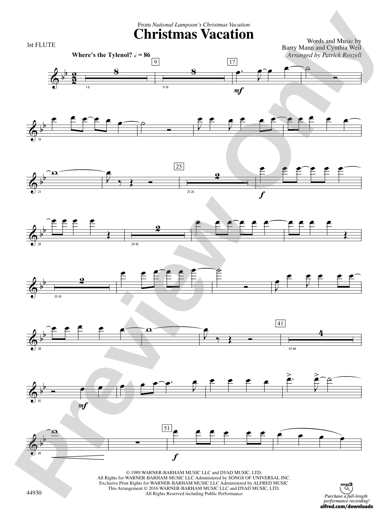 Christmas Vacation: Flute
