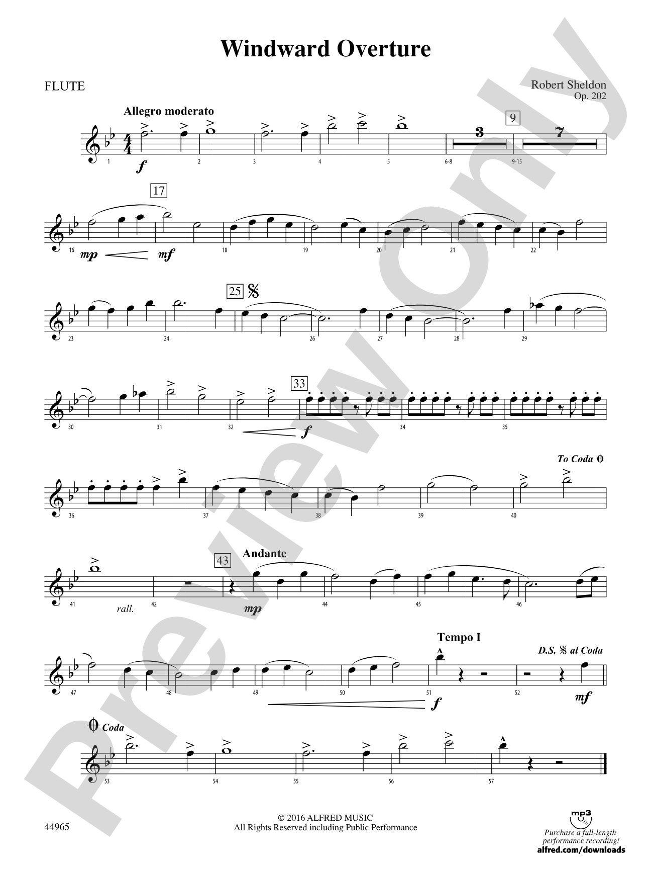 Windward Overture: Flute