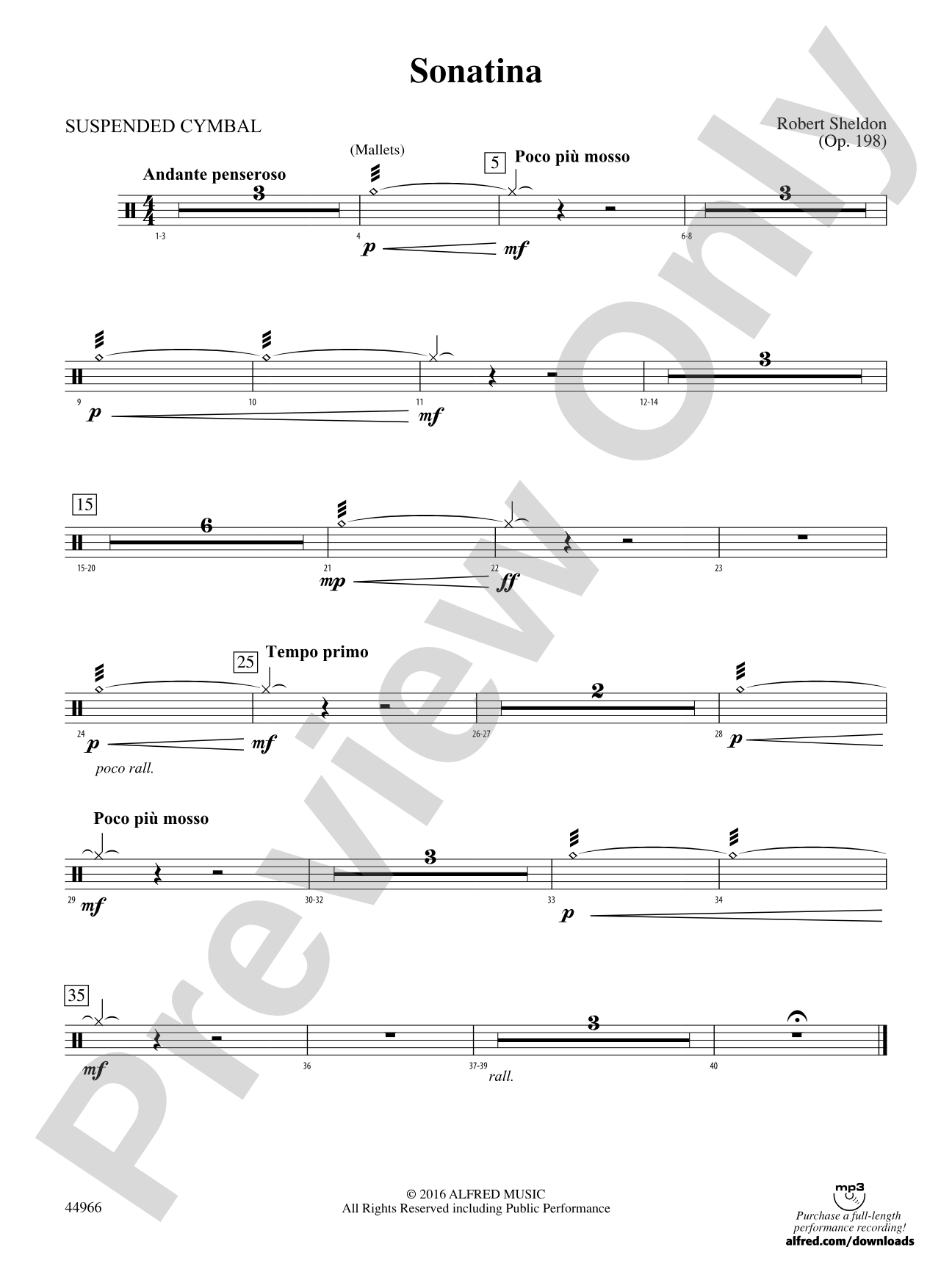 Sonatina: Cymbals