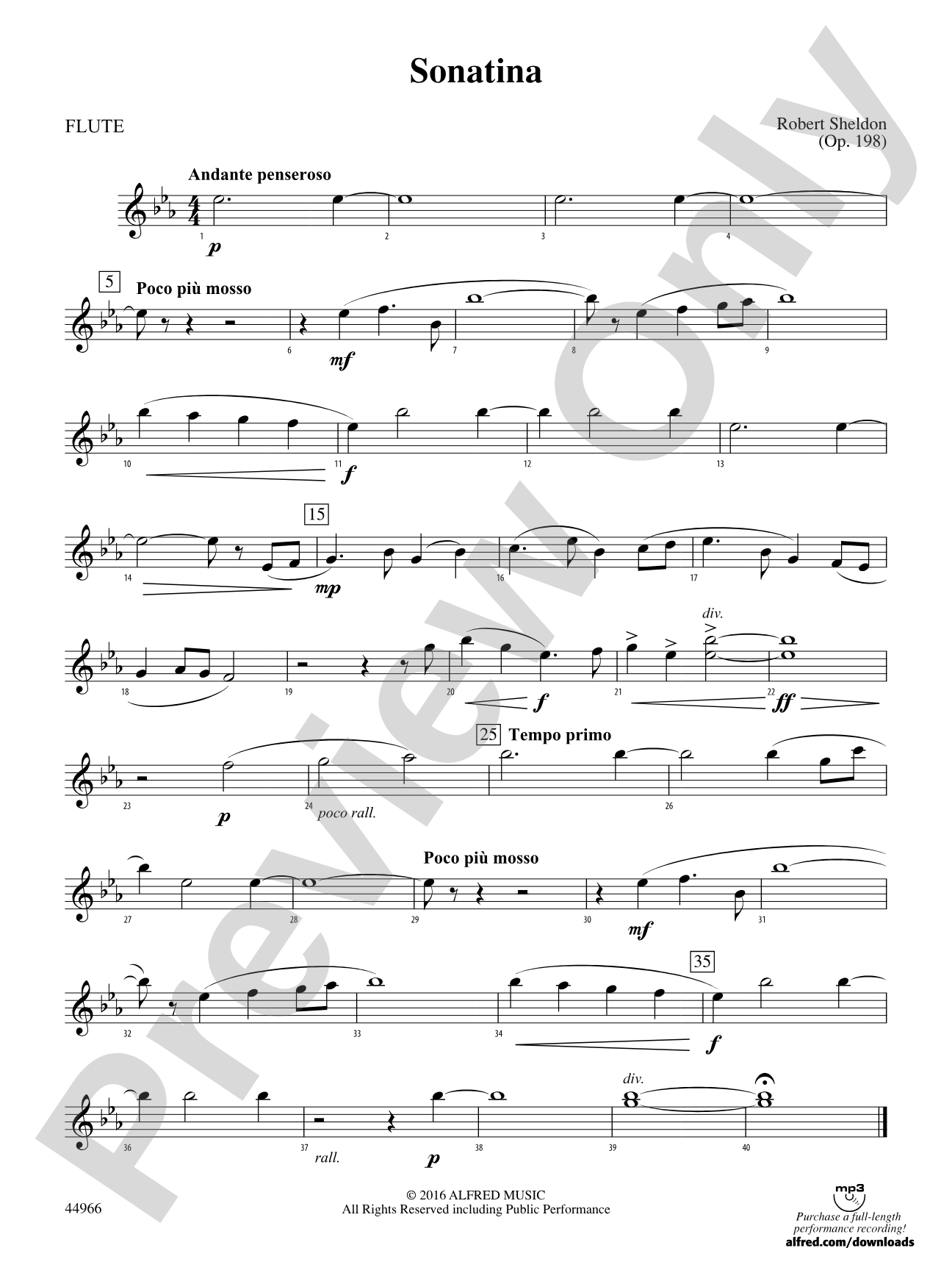 Sonatina: Flute