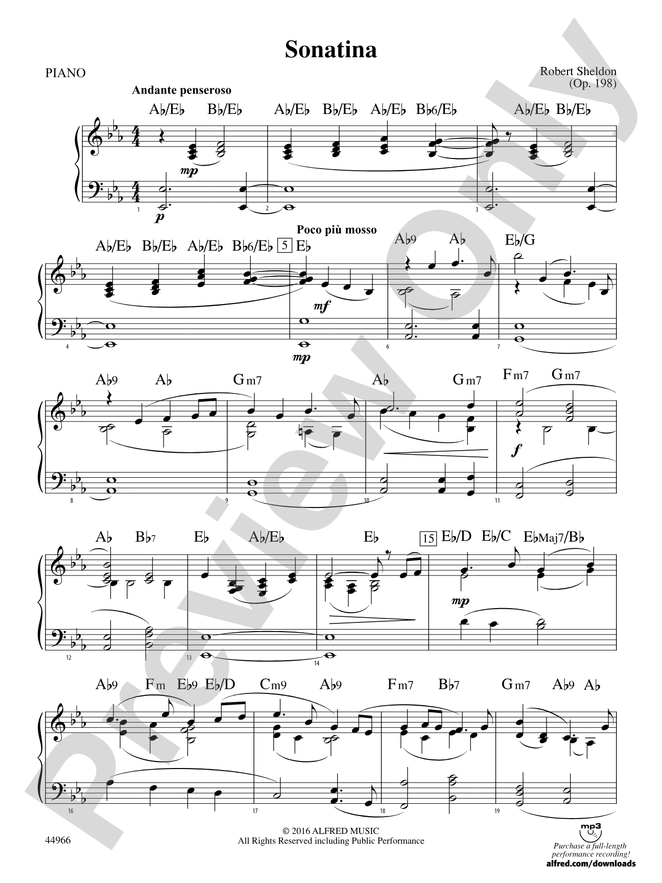Sonatina: Piano Accompaniment