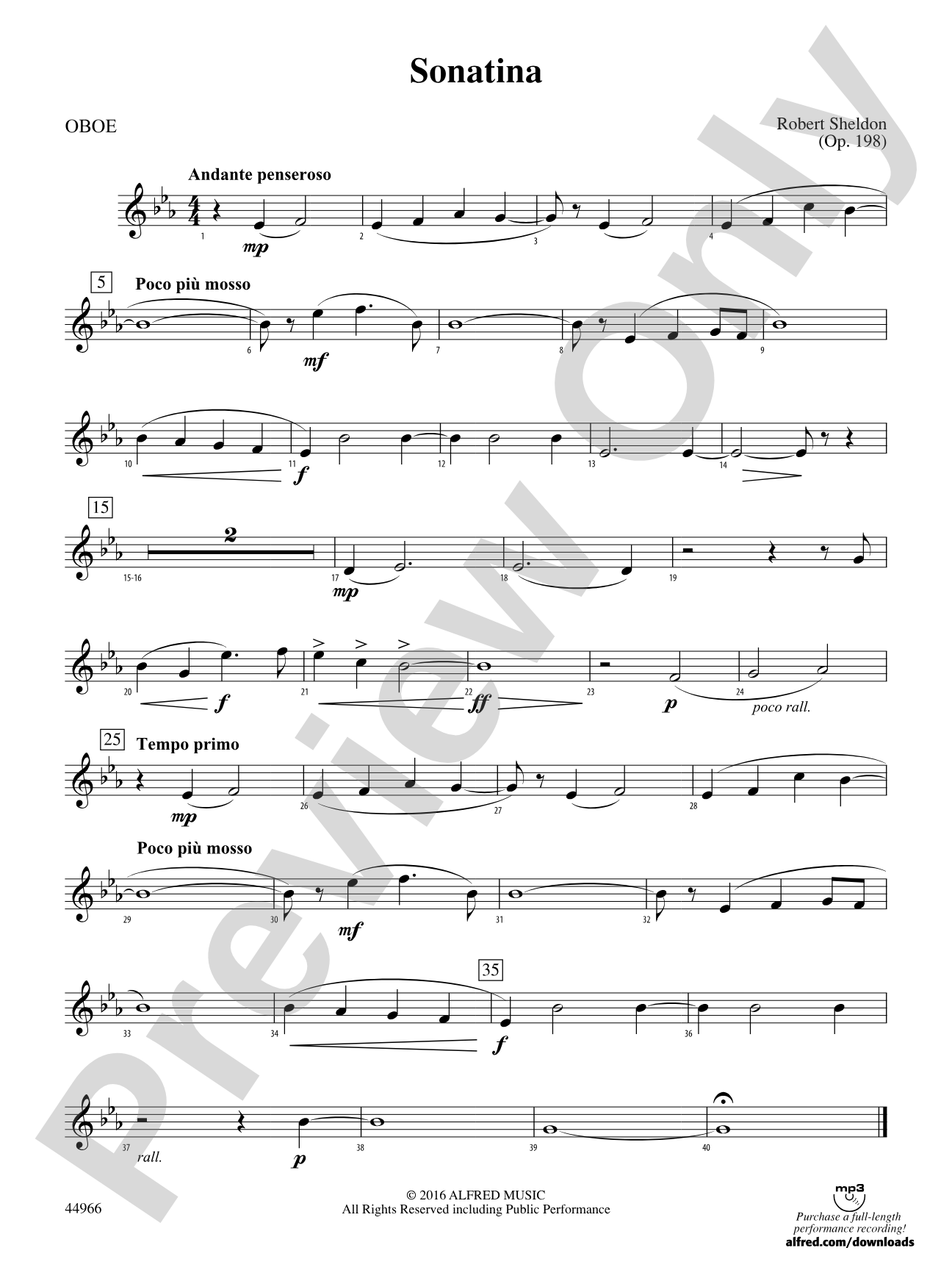 Sonatina: Oboe