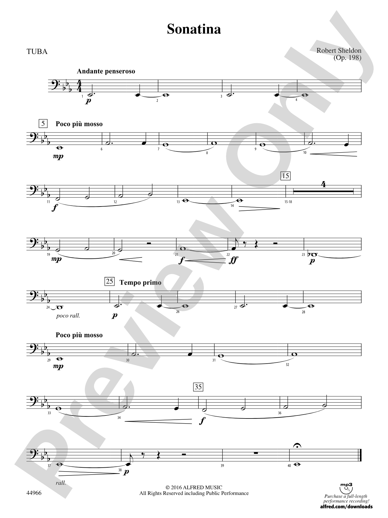 Sonatina: Tuba