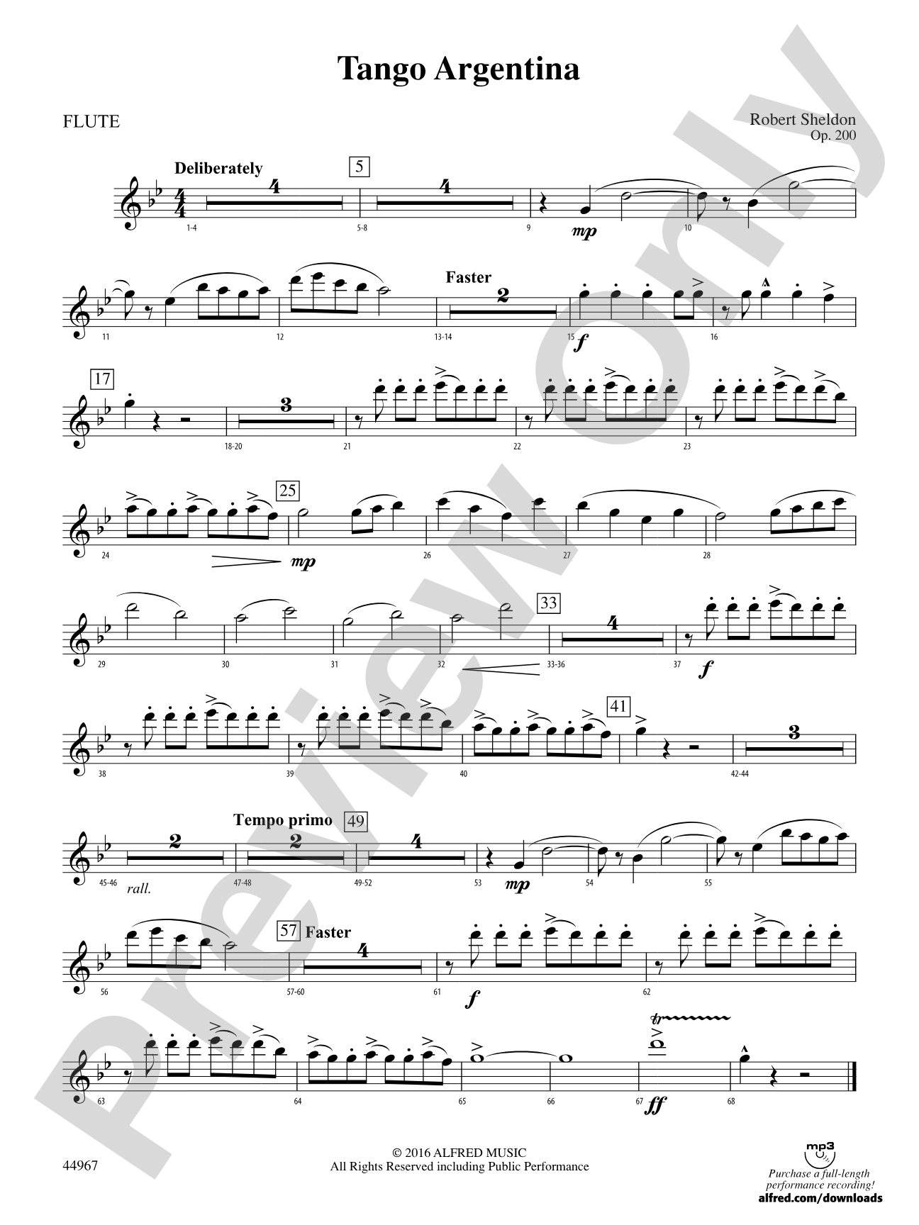 Tango Argentina: Flute